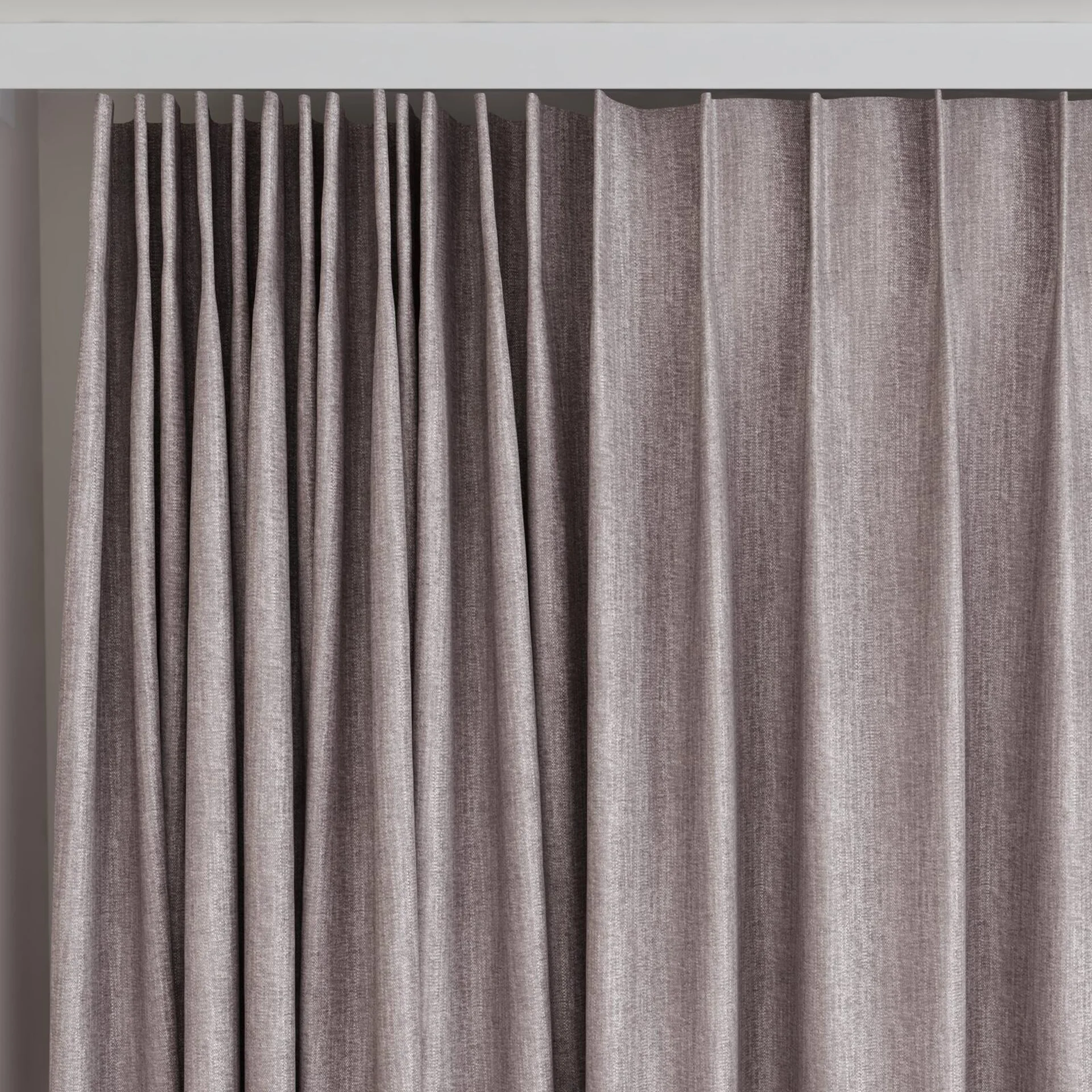 Top view of Trezor Chinchilla, on curtain rail