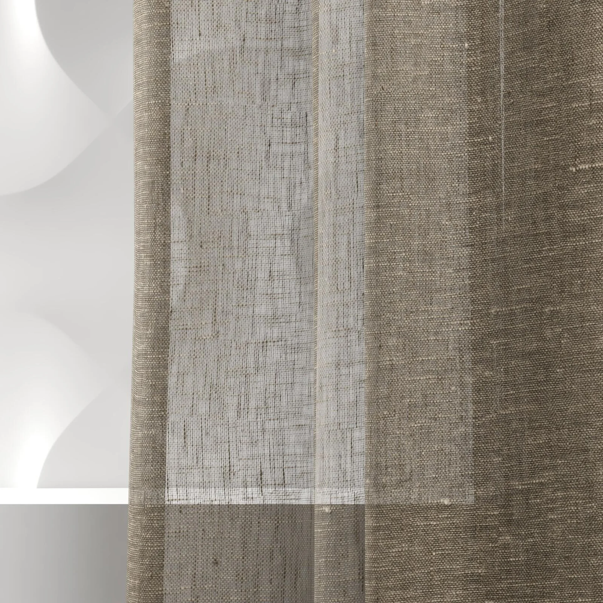 Detailed view of Pure Linen Fossil
