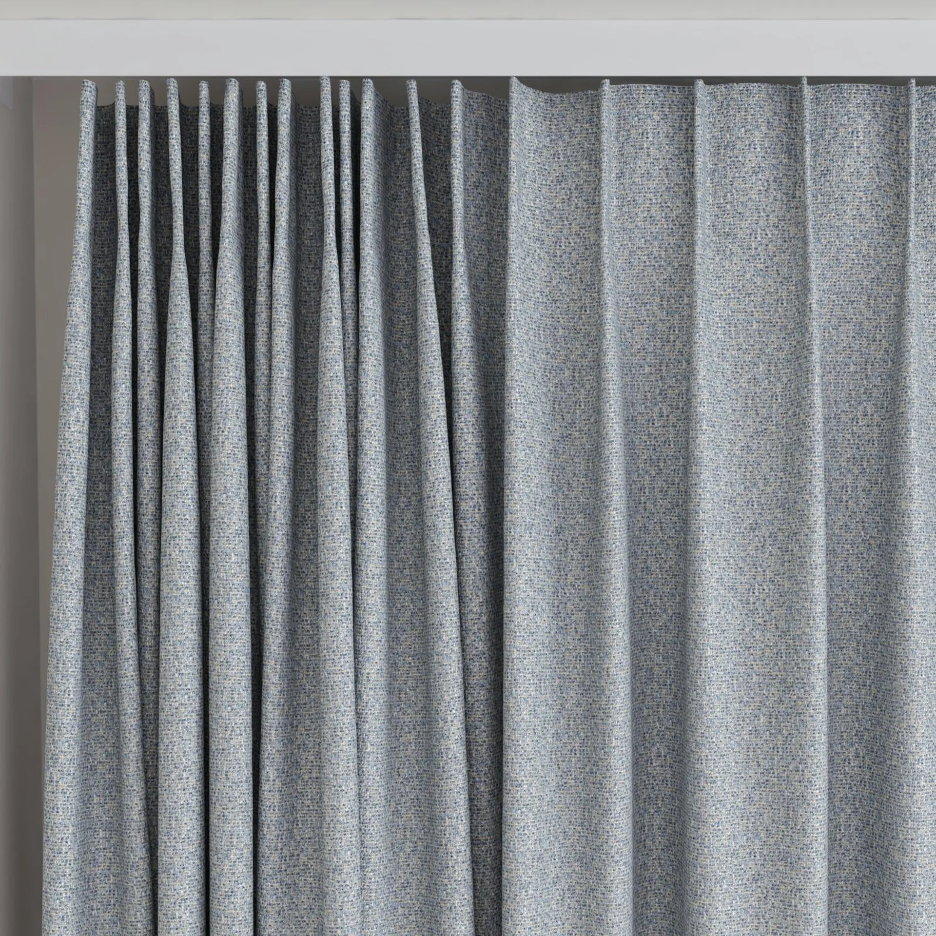 Top view of Bora Bora Glacier, on curtain rail