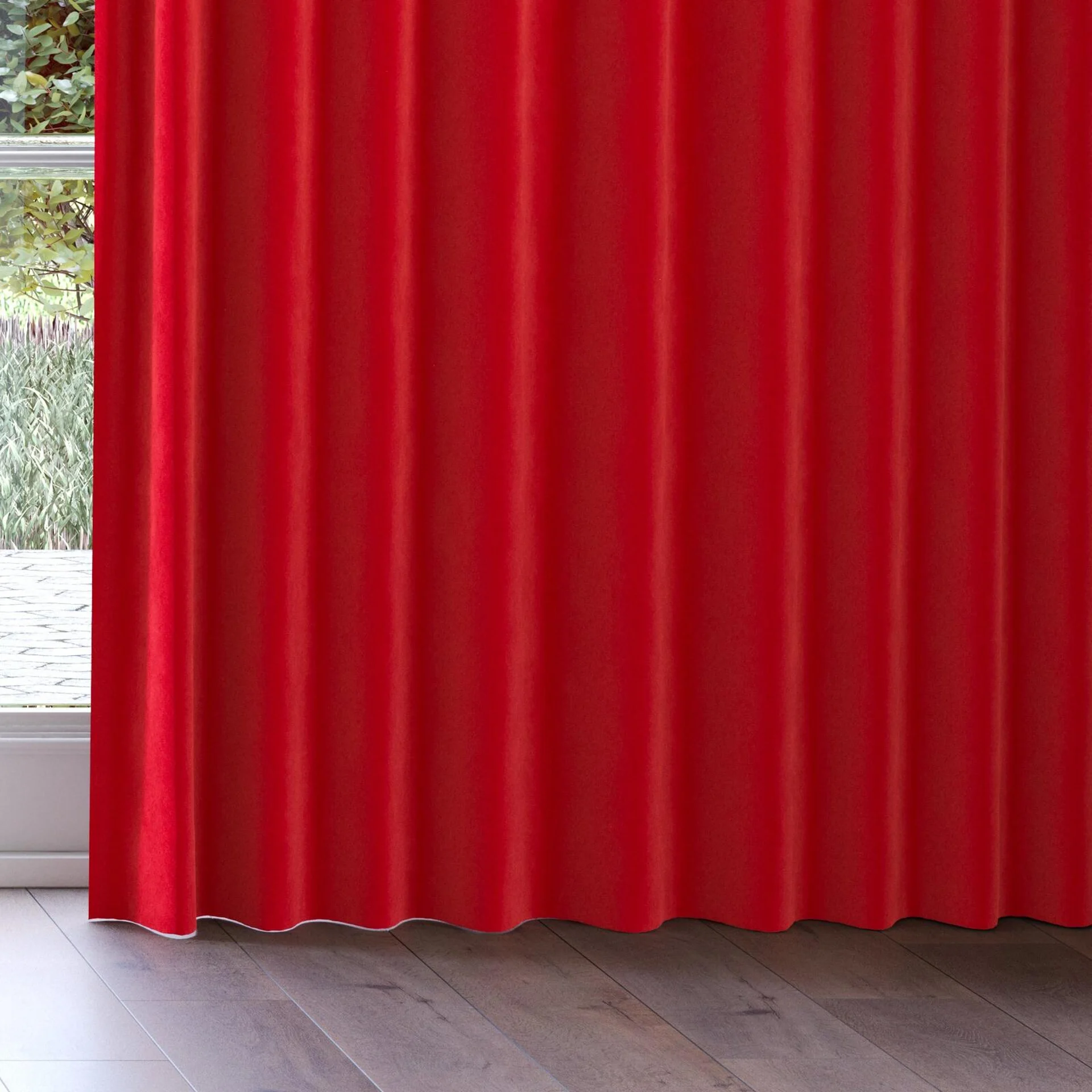 Bottom view of Vienna Carmen, on curtain rail