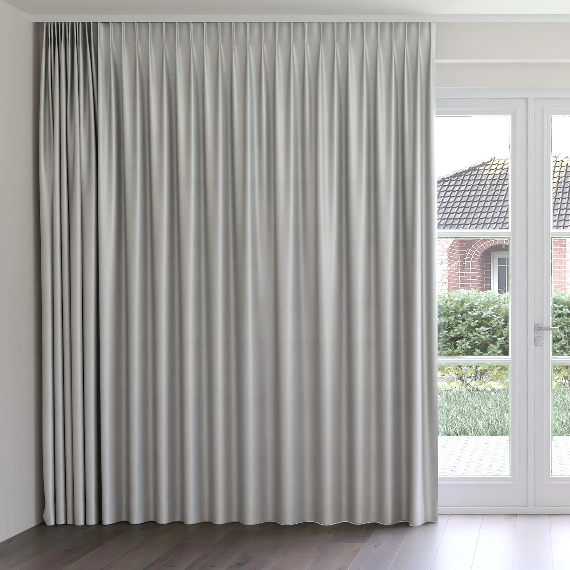Front view of Mont Blanc Dove, on curtain rail