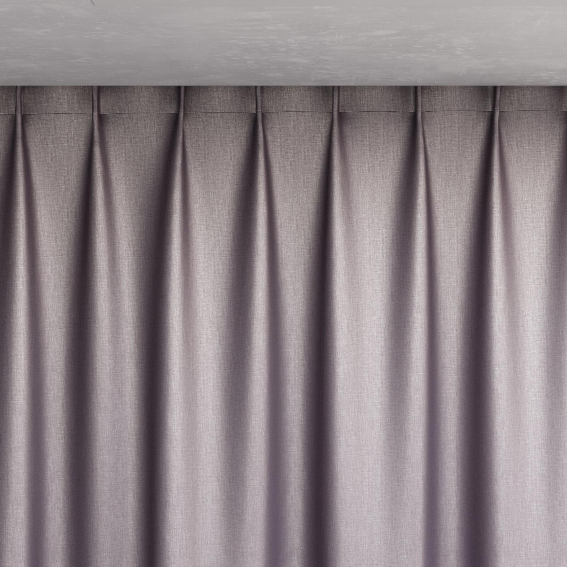 Top view of Consul Violet, pinch pleat