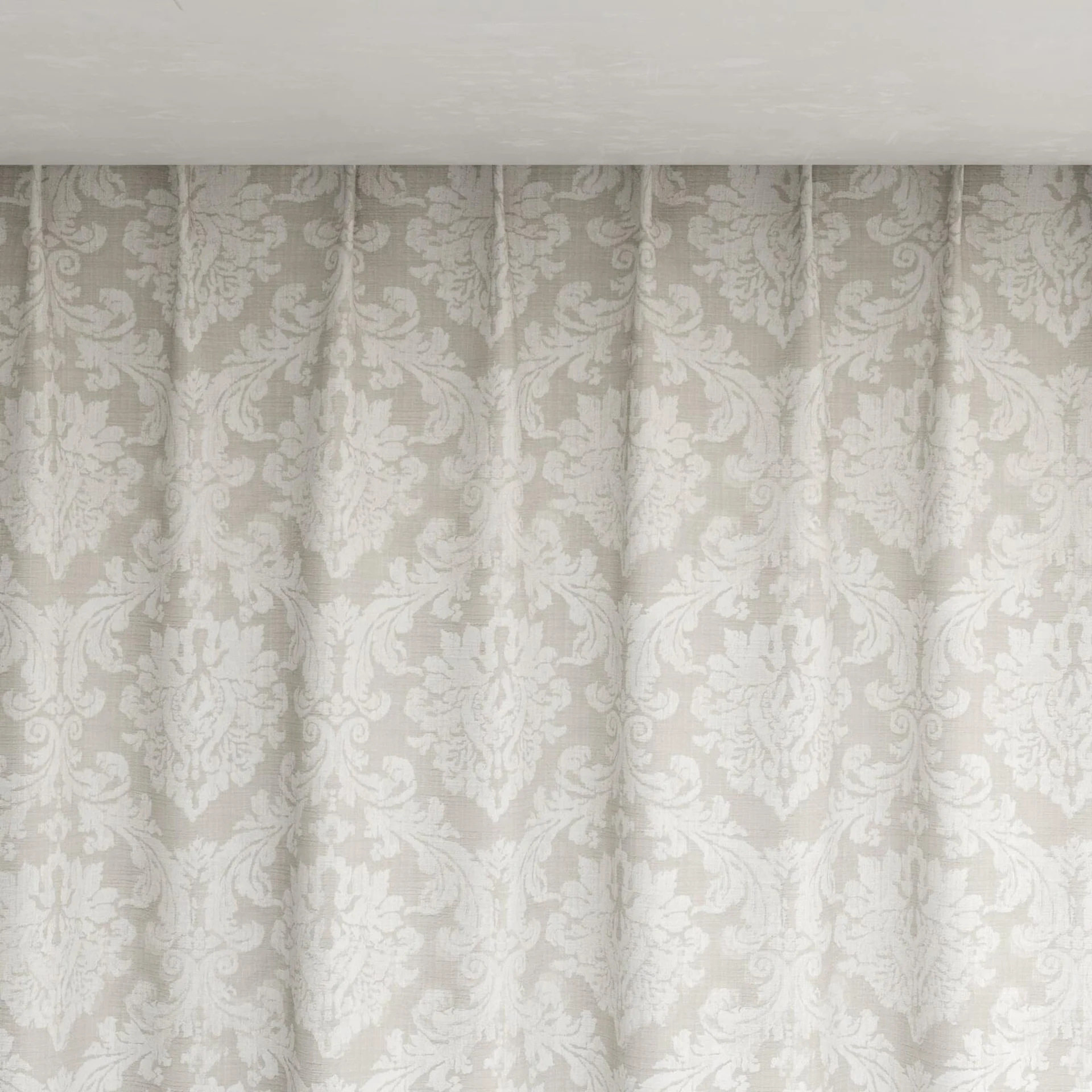 Top view of Damian Mist, pinch pleat