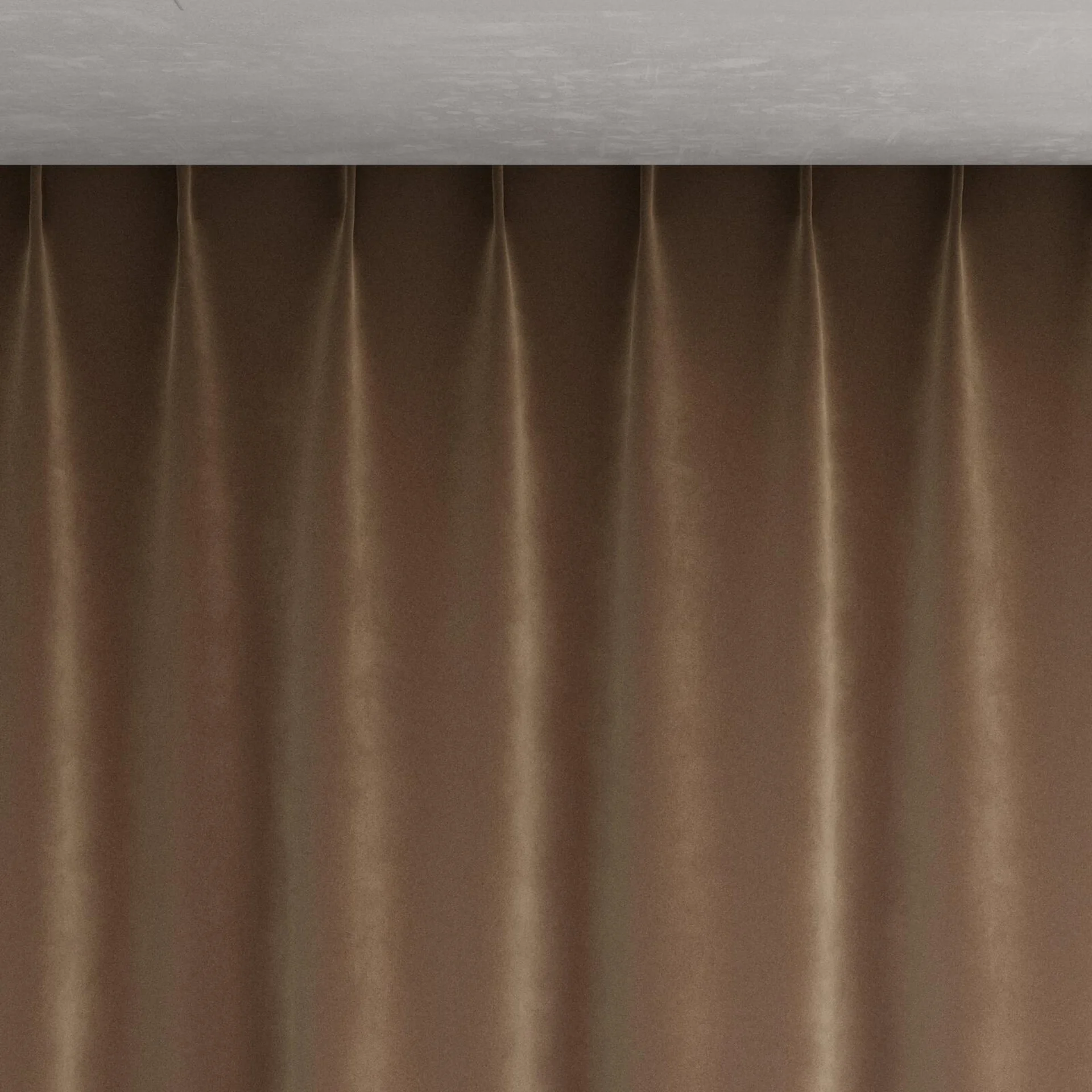 Top view of Vienna Mink, pinch pleat
