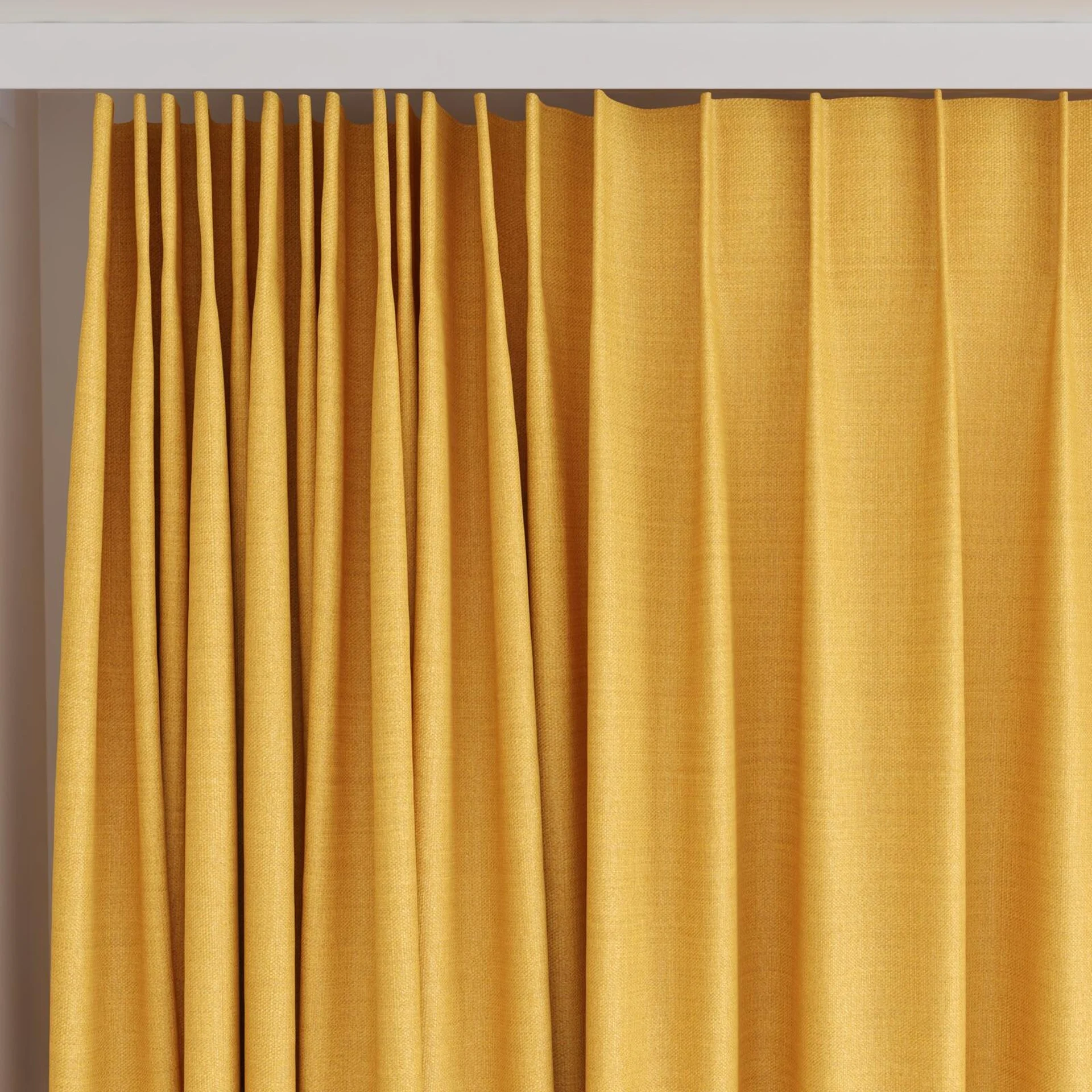Top view of Linex Amber, on curtain rail