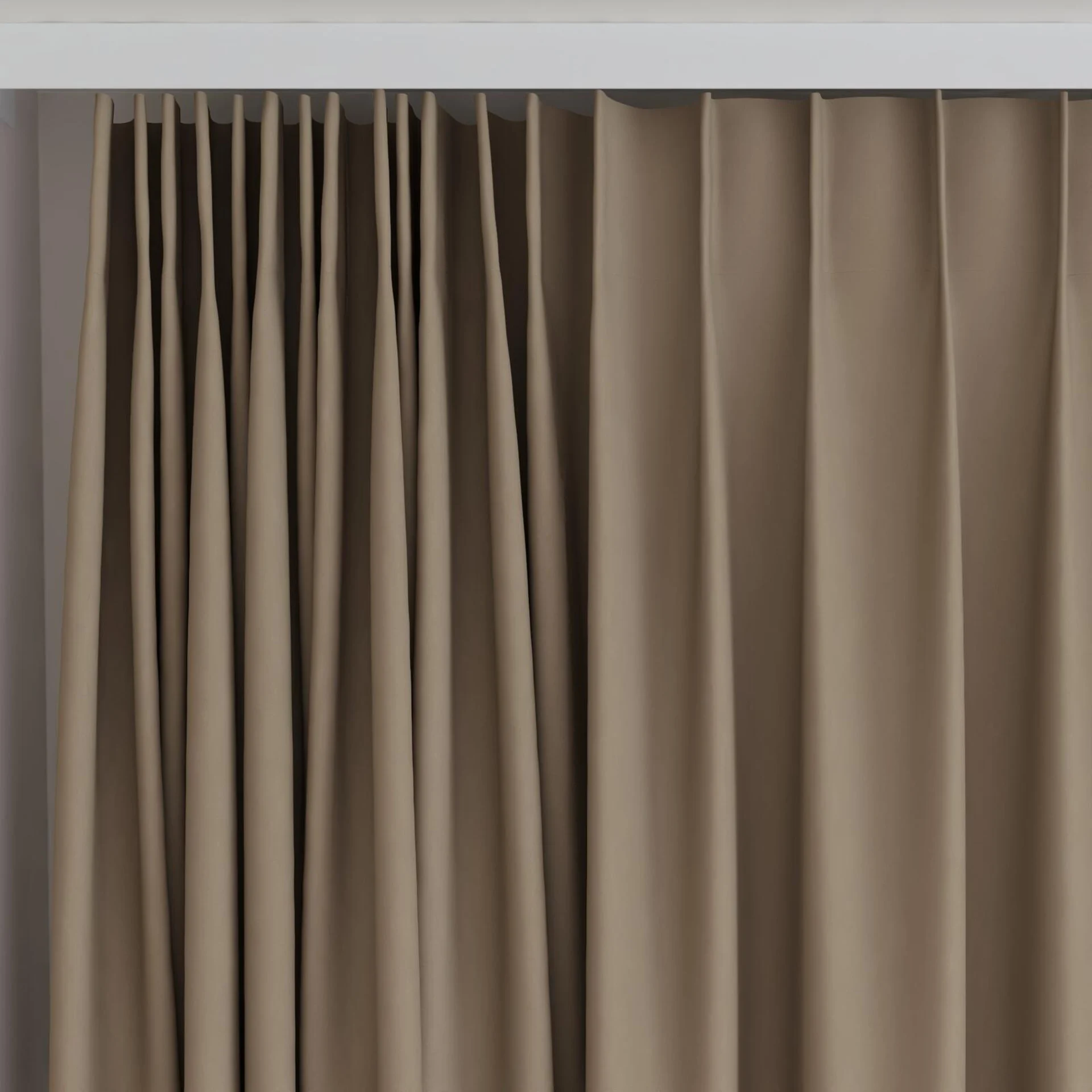 Top view of Vela Fungi, on curtain rail