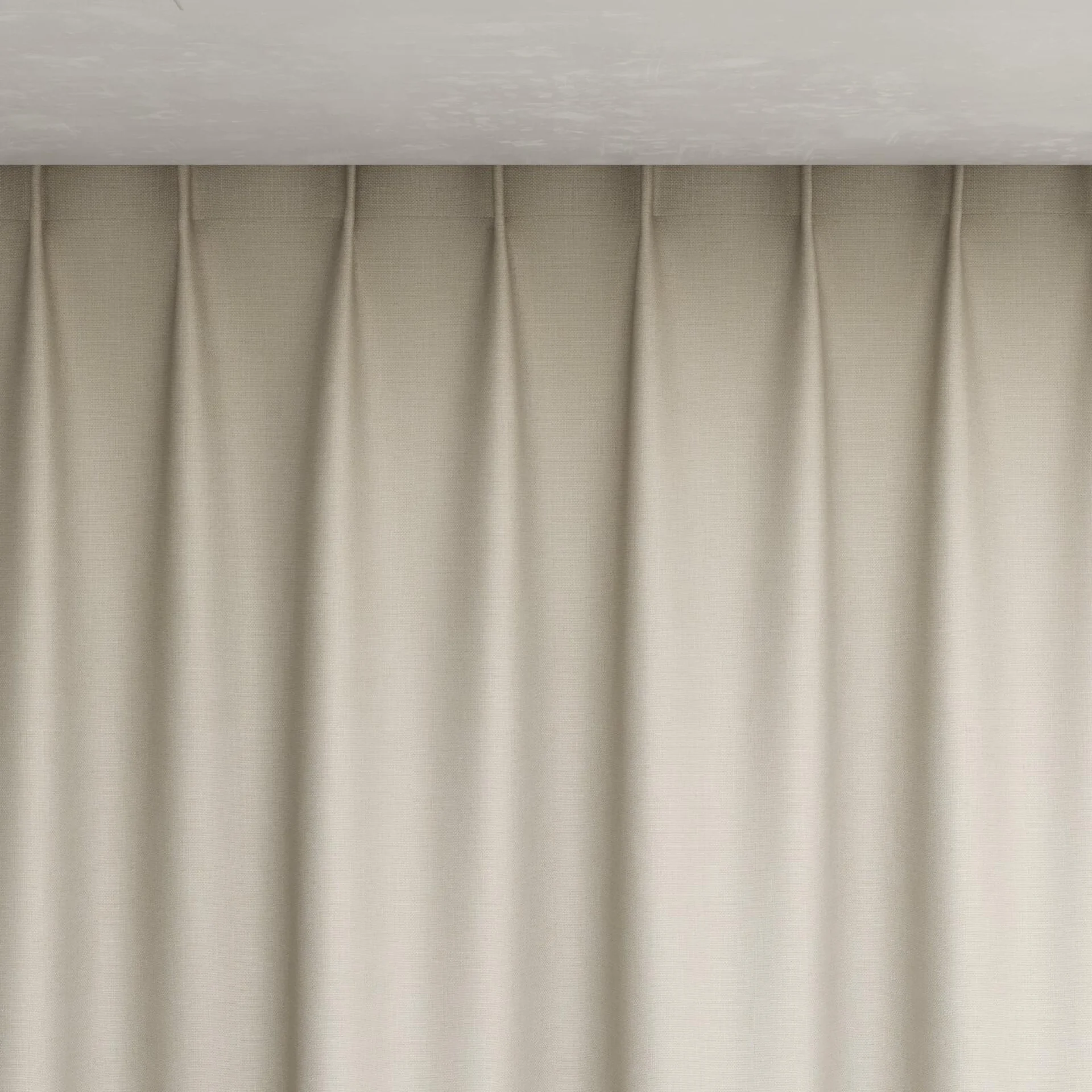 Top view of Matrix FR Parchment, pinch pleat