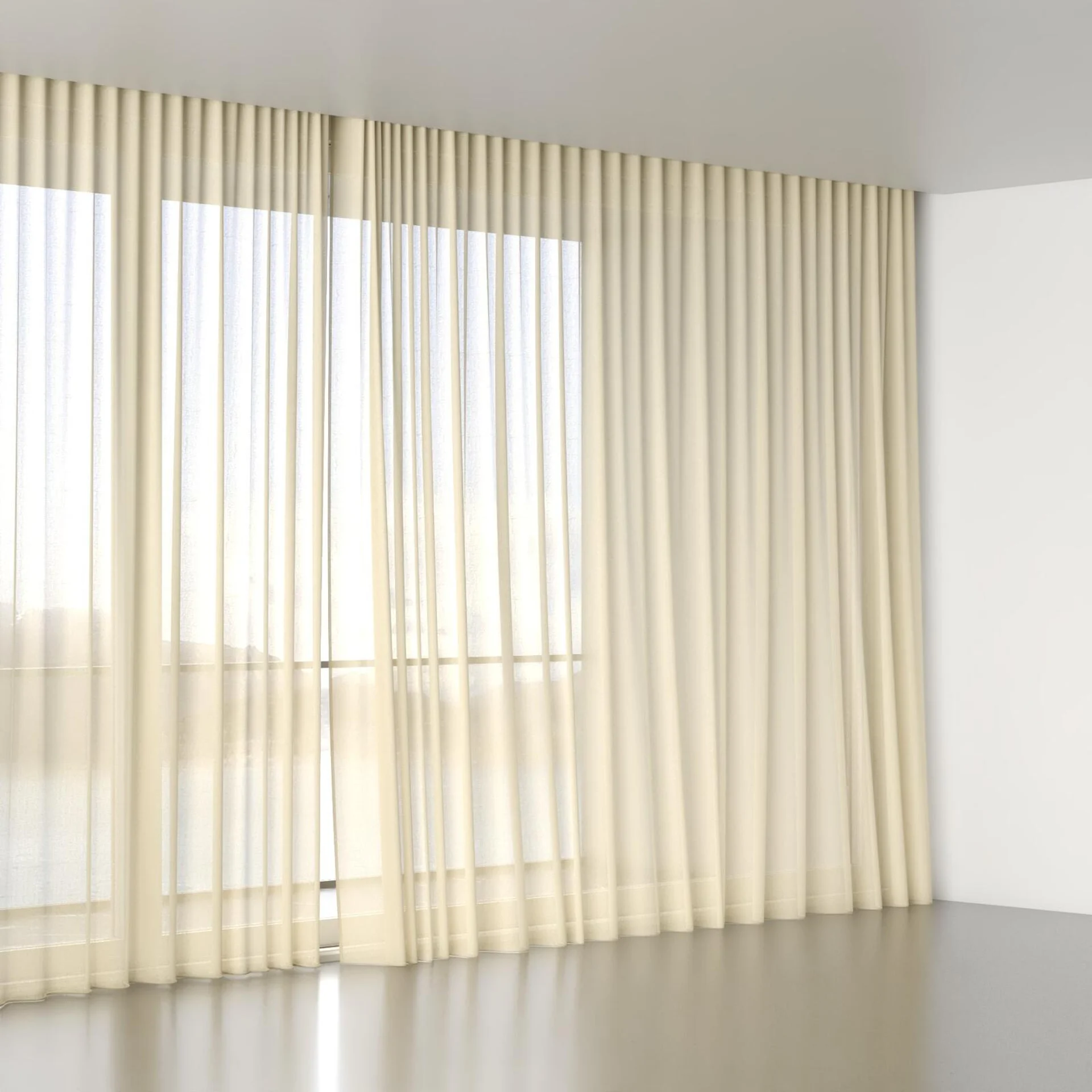 Full view of Gossy Caramel, wave pleat