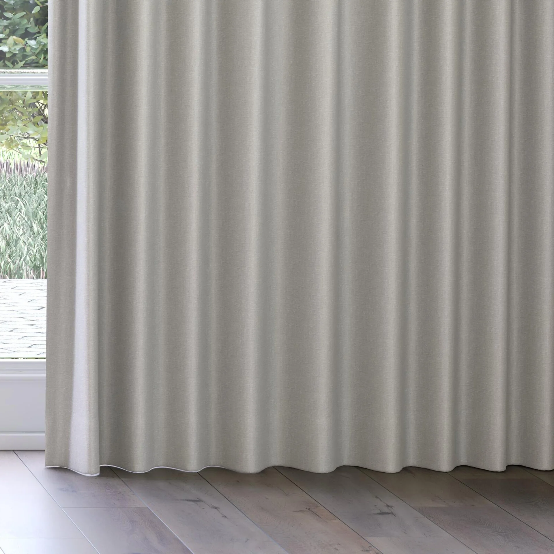 Bottom view of Excel Aluminium, on curtain rail