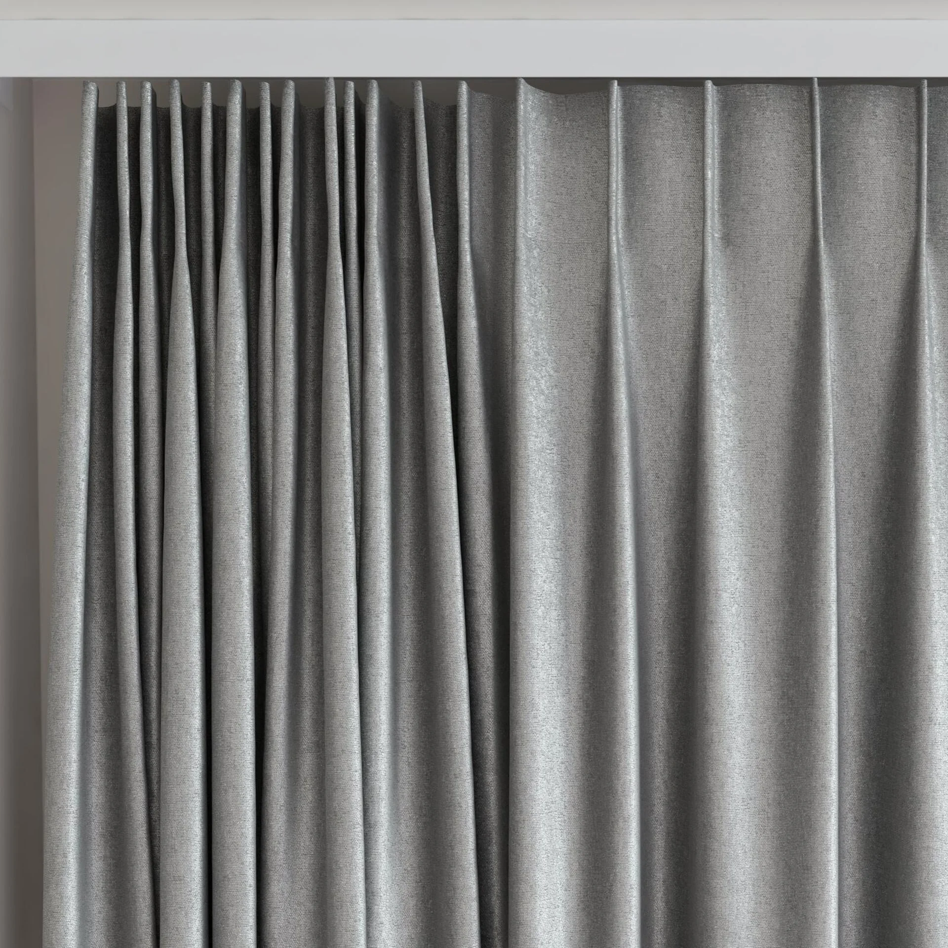 Top view of Recharge Dove, on curtain rail