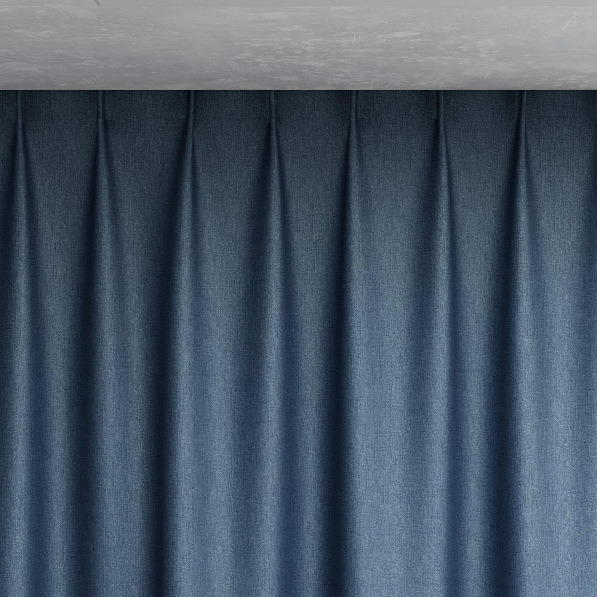 Top view of Matrix Denim, pinch pleat