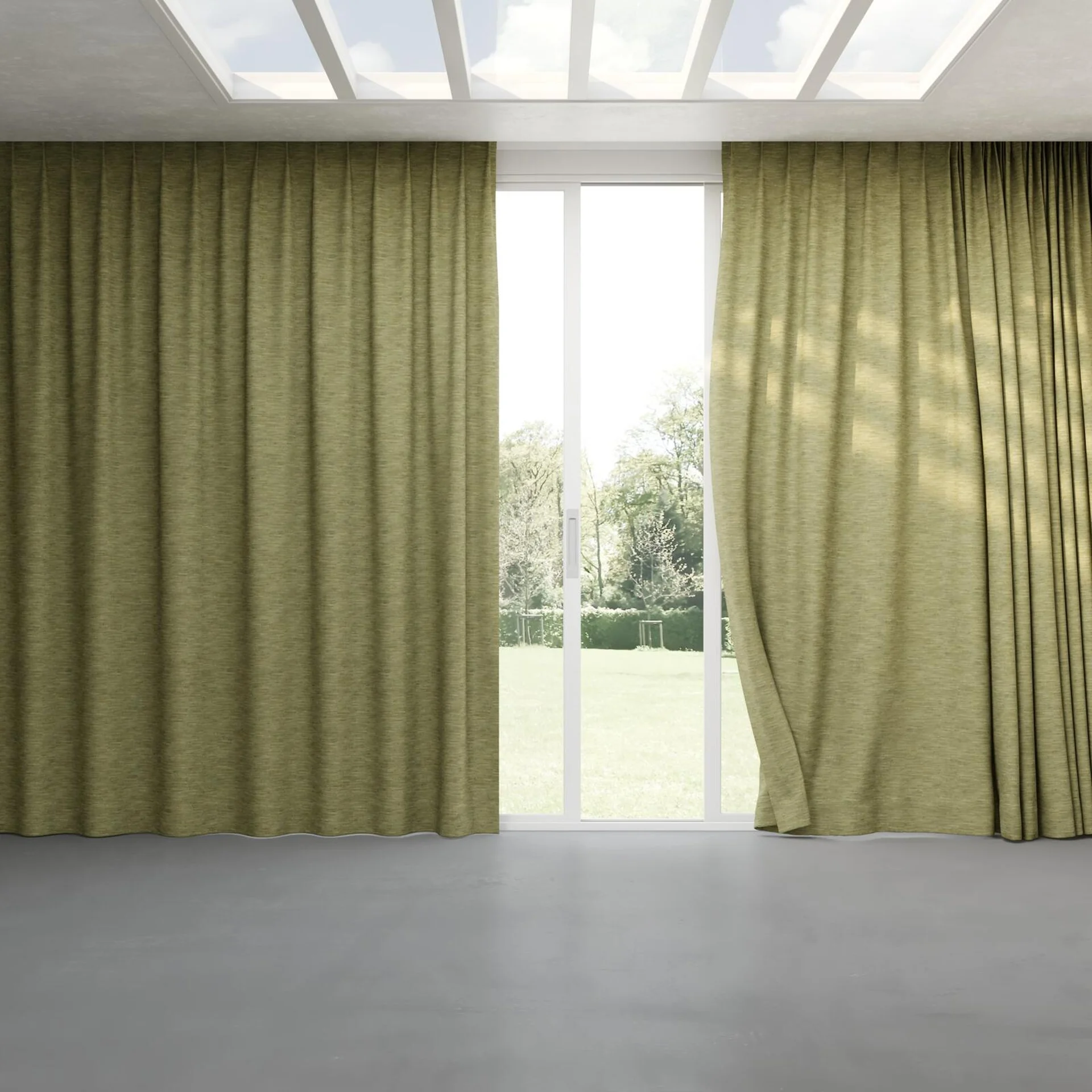 Full view of Venus Cactus, pinch pleat