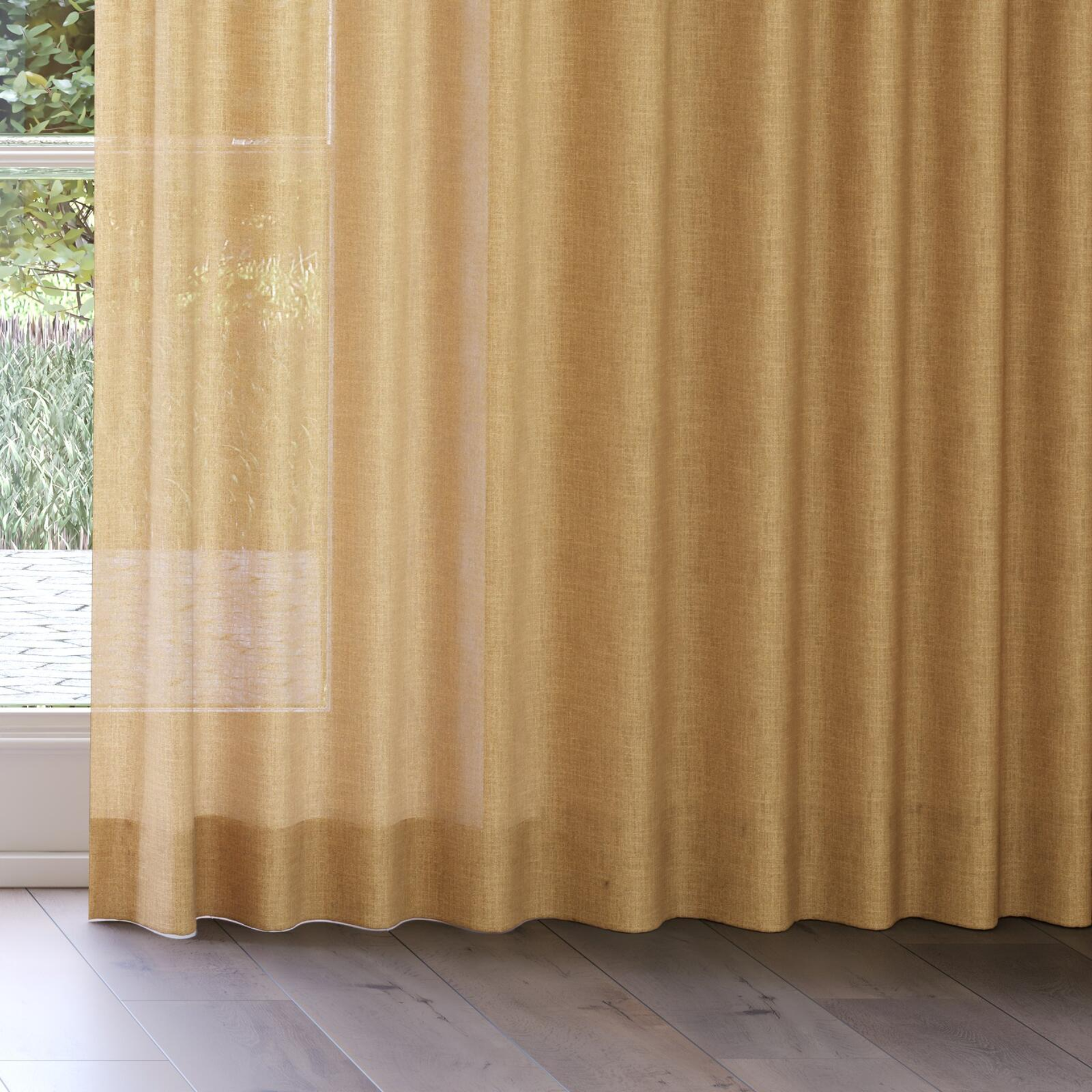 Bottom view of Motion Gold, on curtain rail