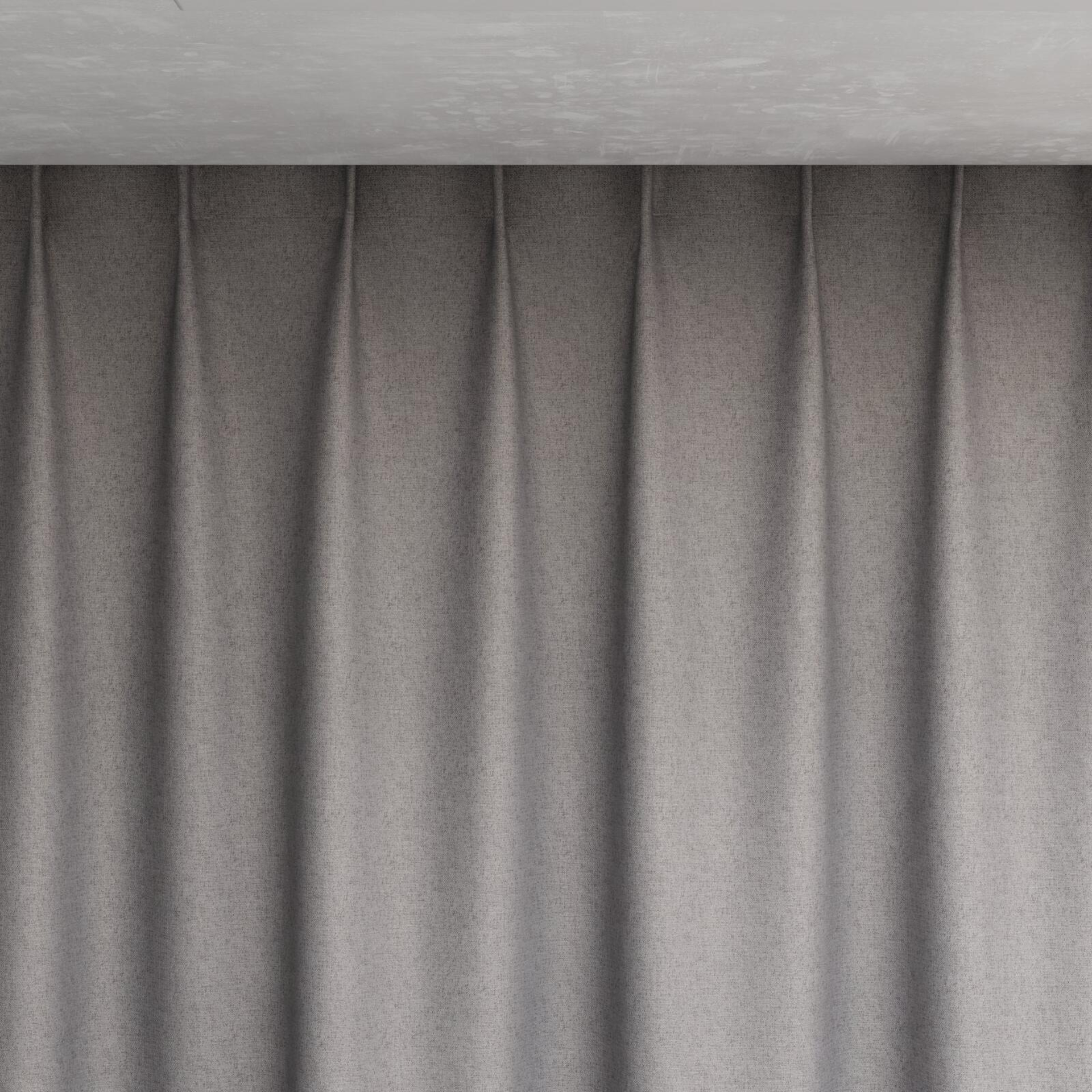Top view of Liberate Slate, pinch pleat