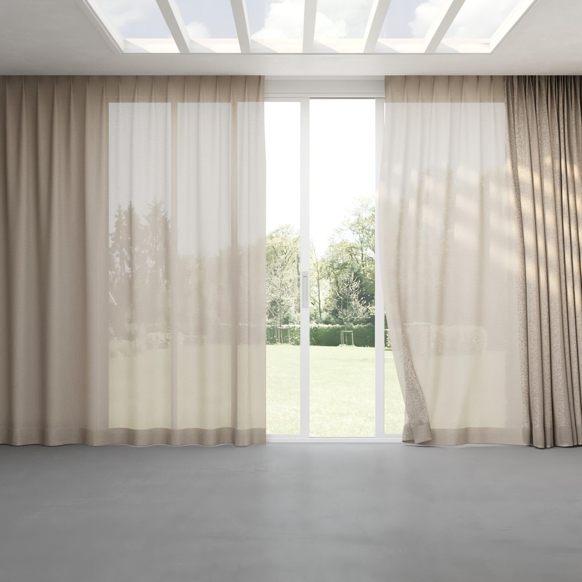Full view of Revel Clay, pinch pleat