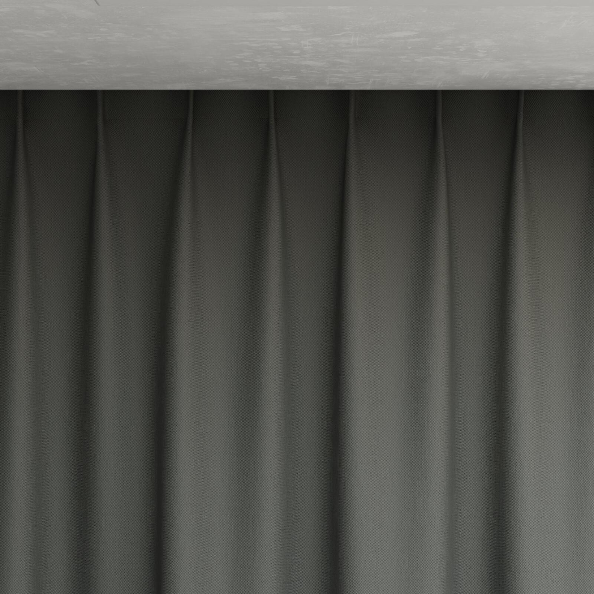 Top view of Dream Weaver 300 Pewter, pinch pleat