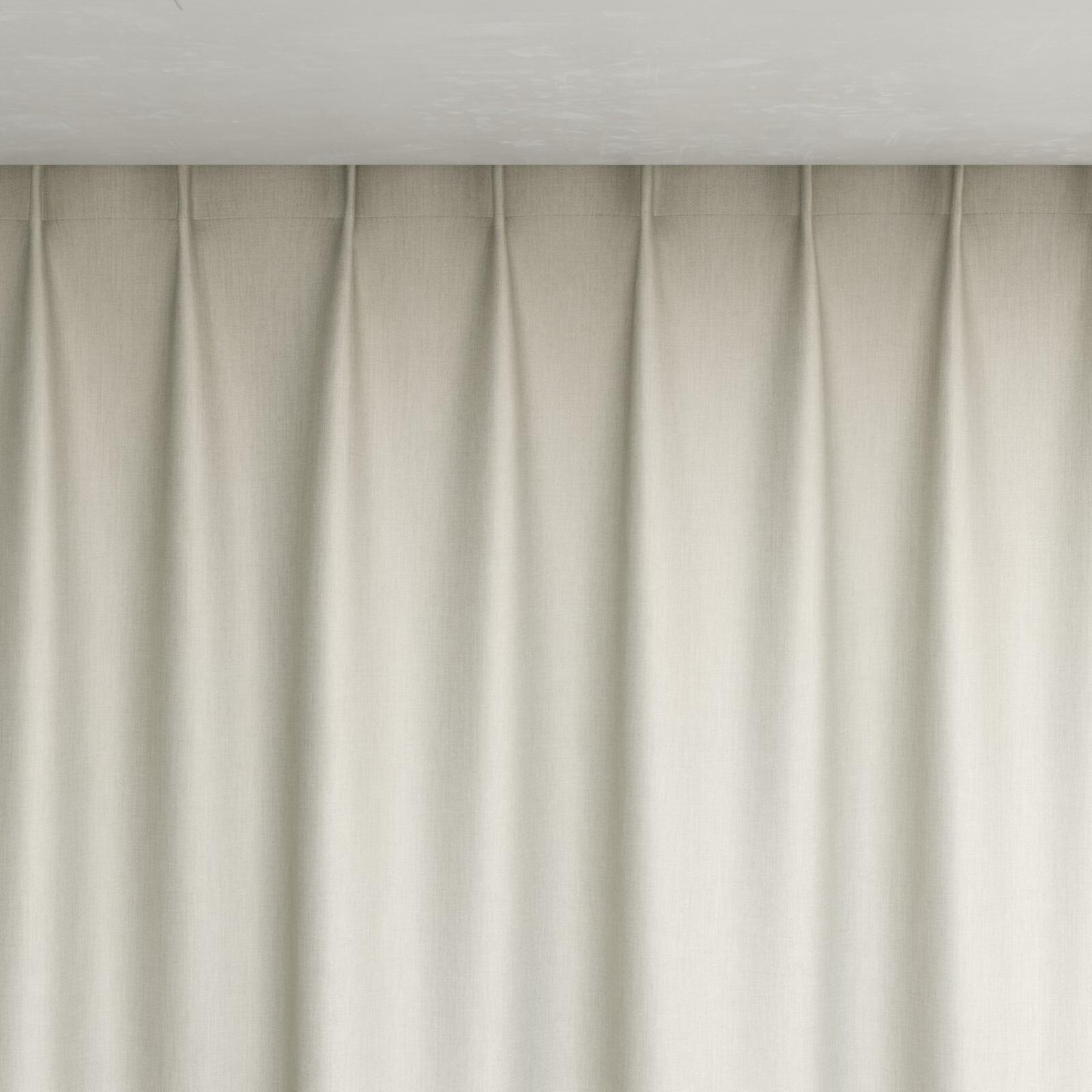 Top view of Matrix Ivory, pinch pleat