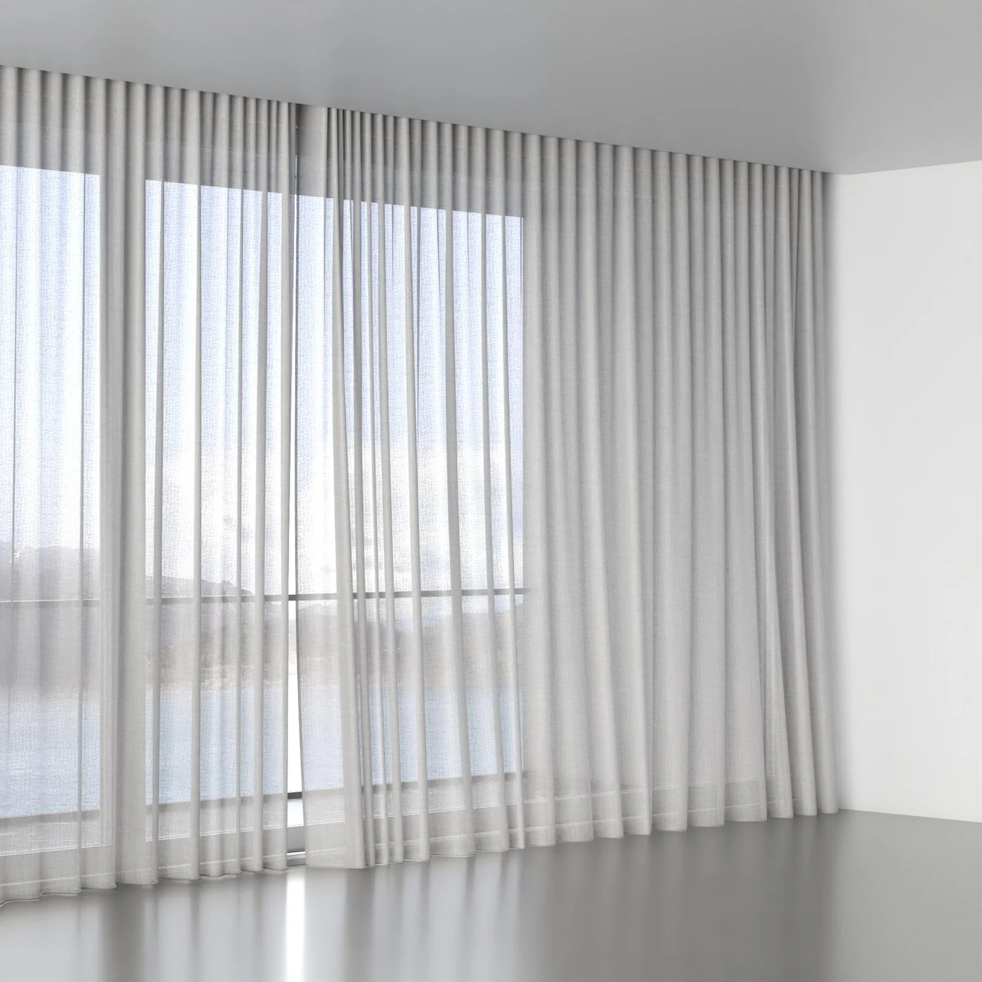Full view of Uru Mist, wave pleat