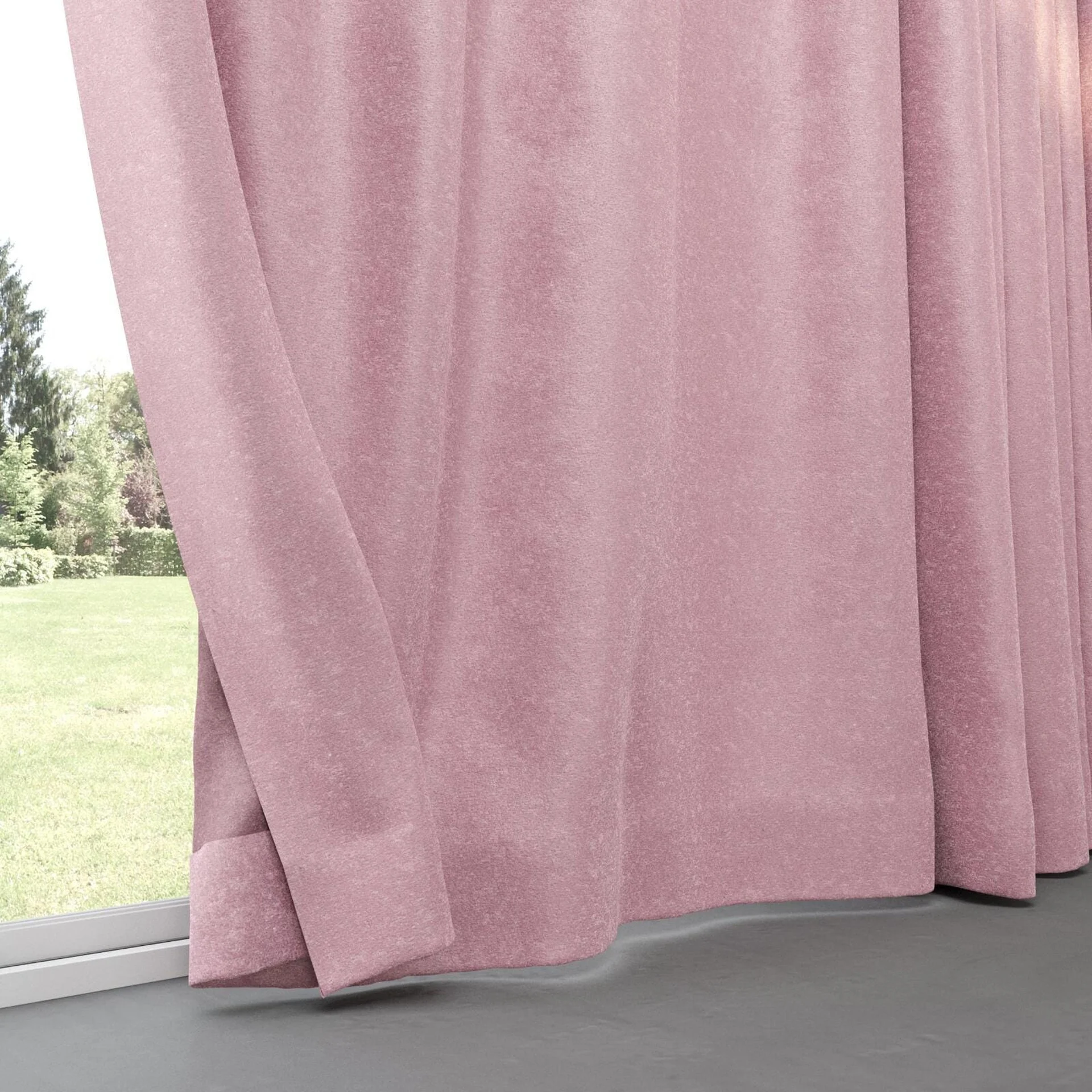 Bottom view of Brigadier Boudoir, pinch pleat