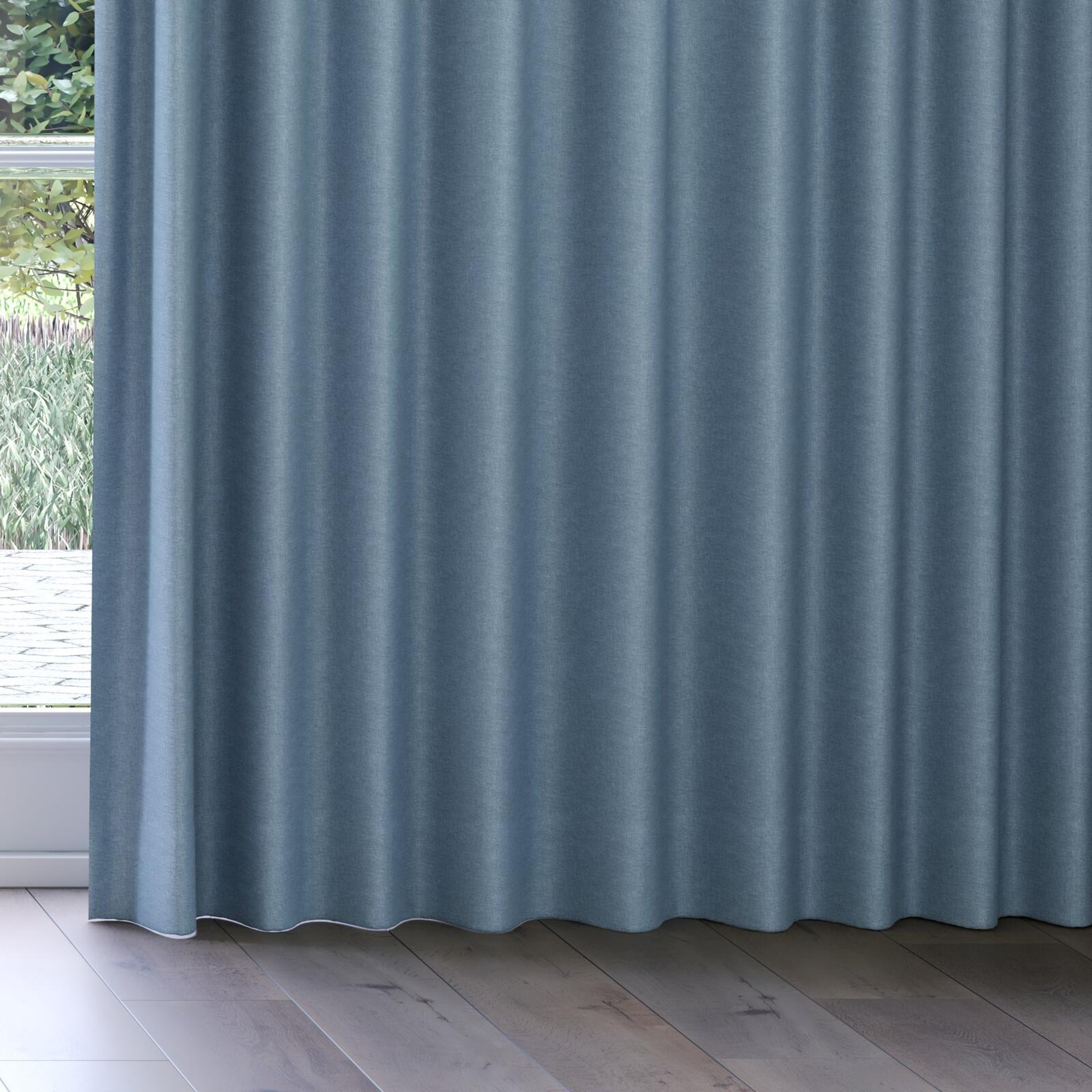 Bottom view of Casual Scuba, on curtain rail
