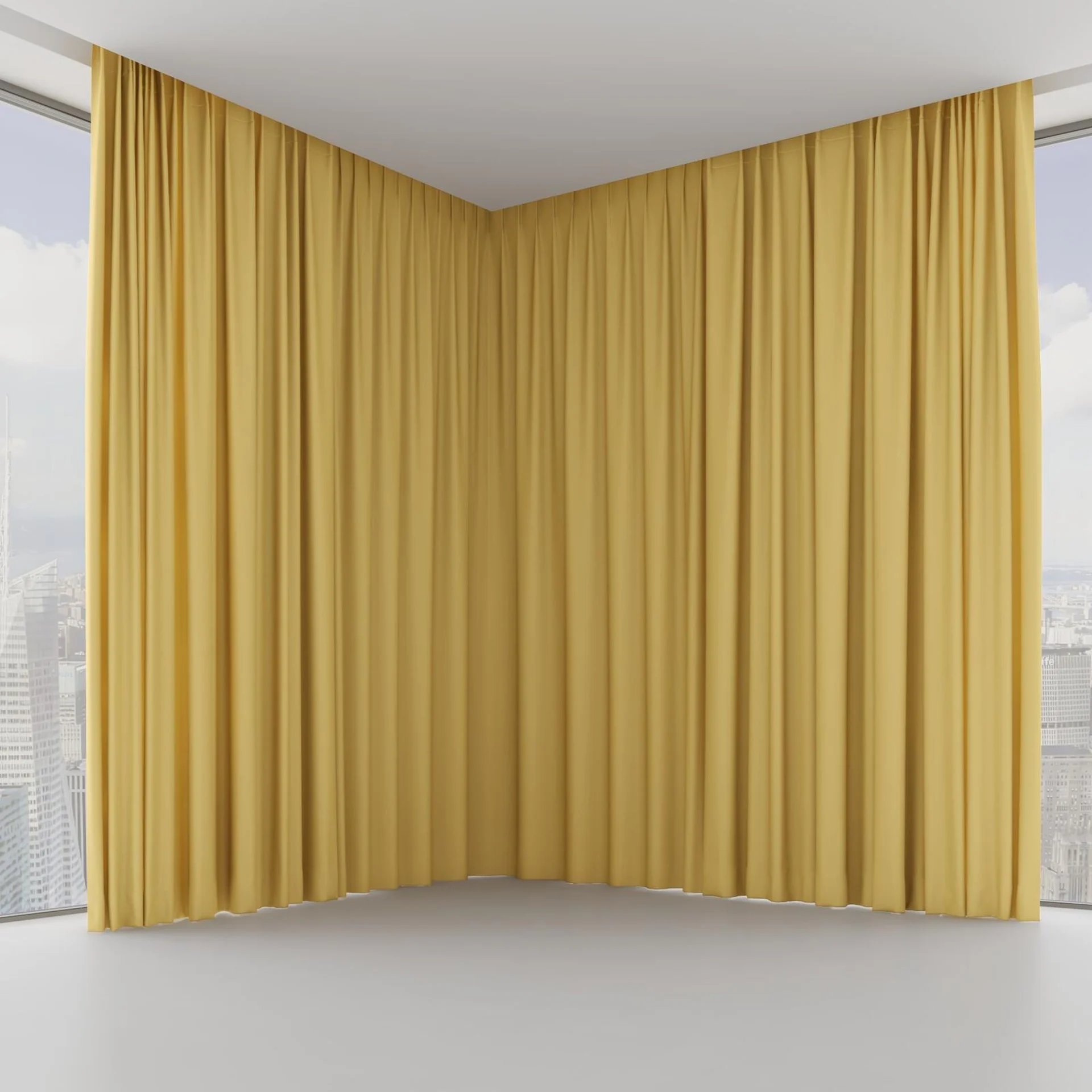 Front view of Blockbuster Caramel, on hidden rail