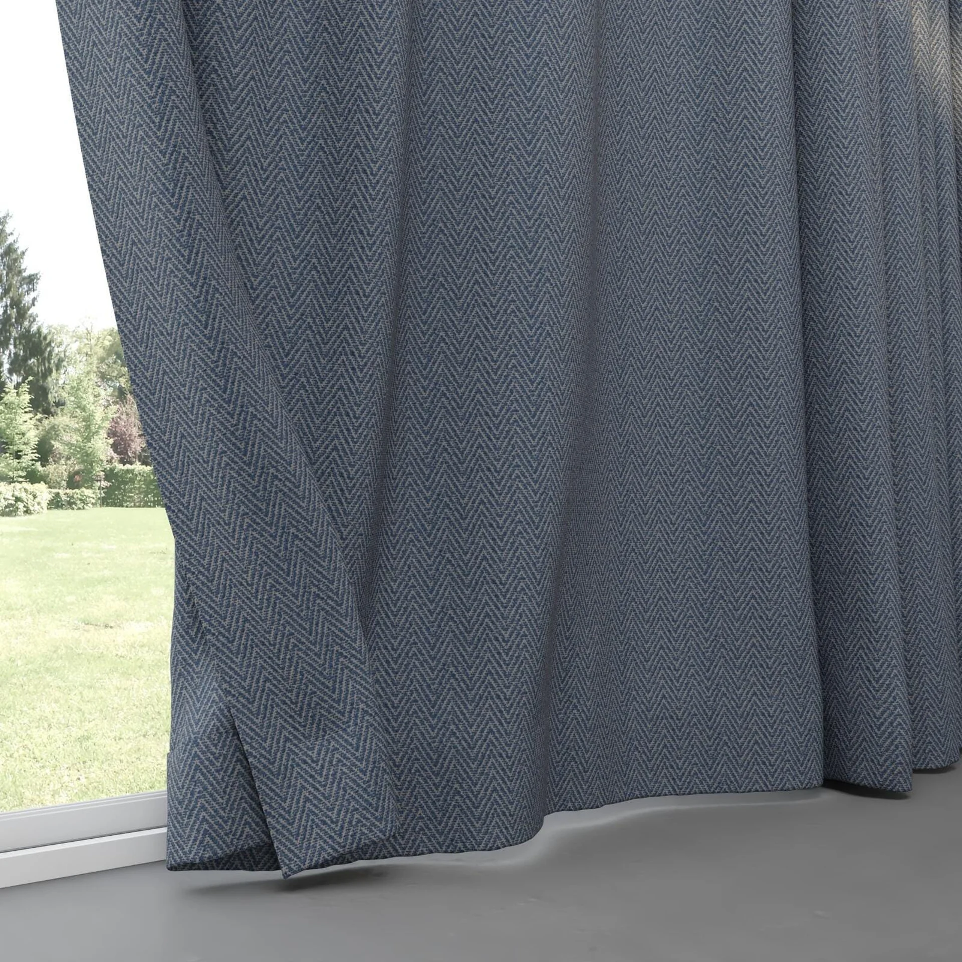 Bottom view of Saiph Denim, pinch pleat