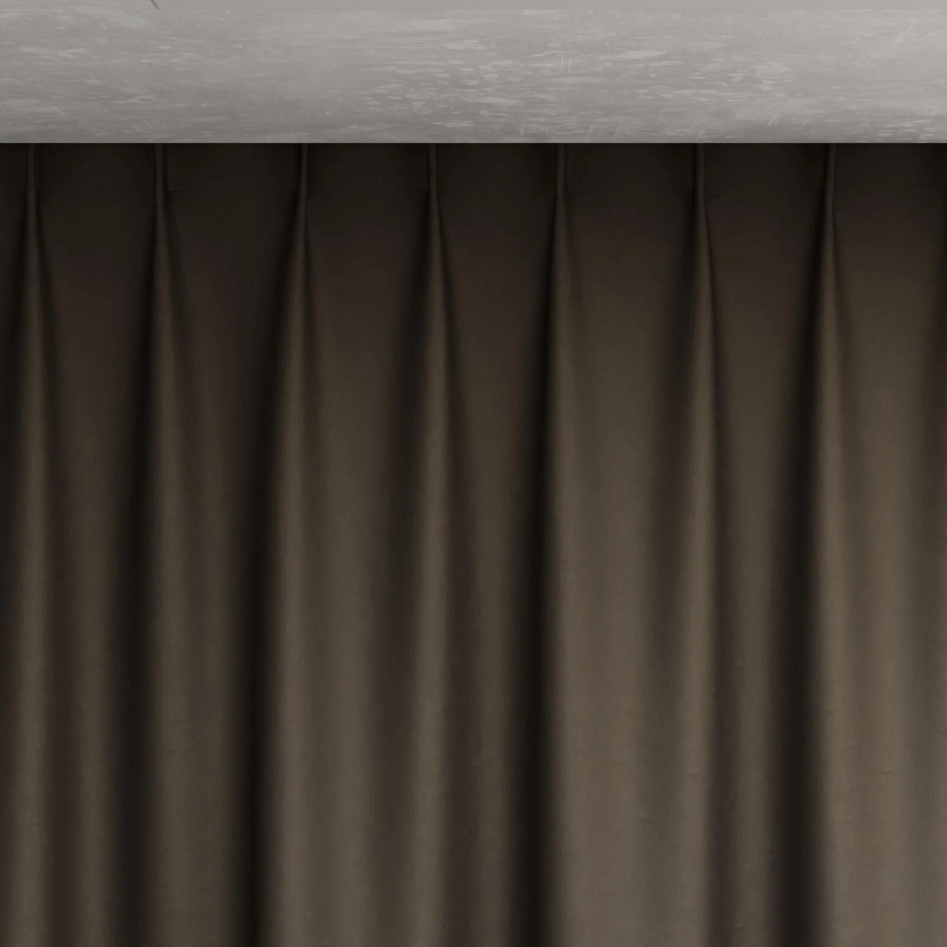 Top view of Kyoto Walnut, pinch pleat