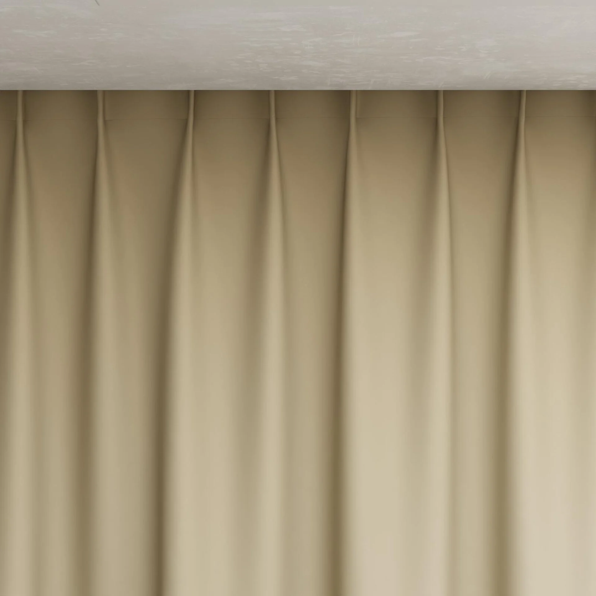 Top view of Blockbuster Almond, pinch pleat