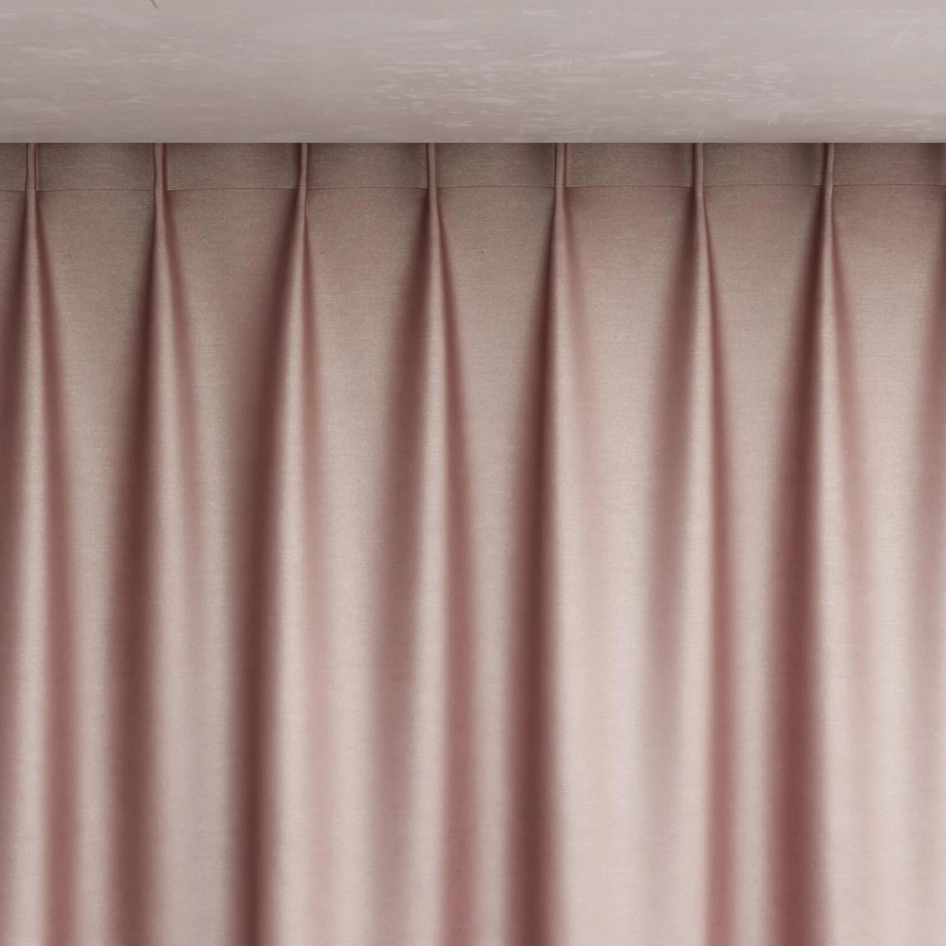 Top view of Mont Blanc Blossom, pinch pleat