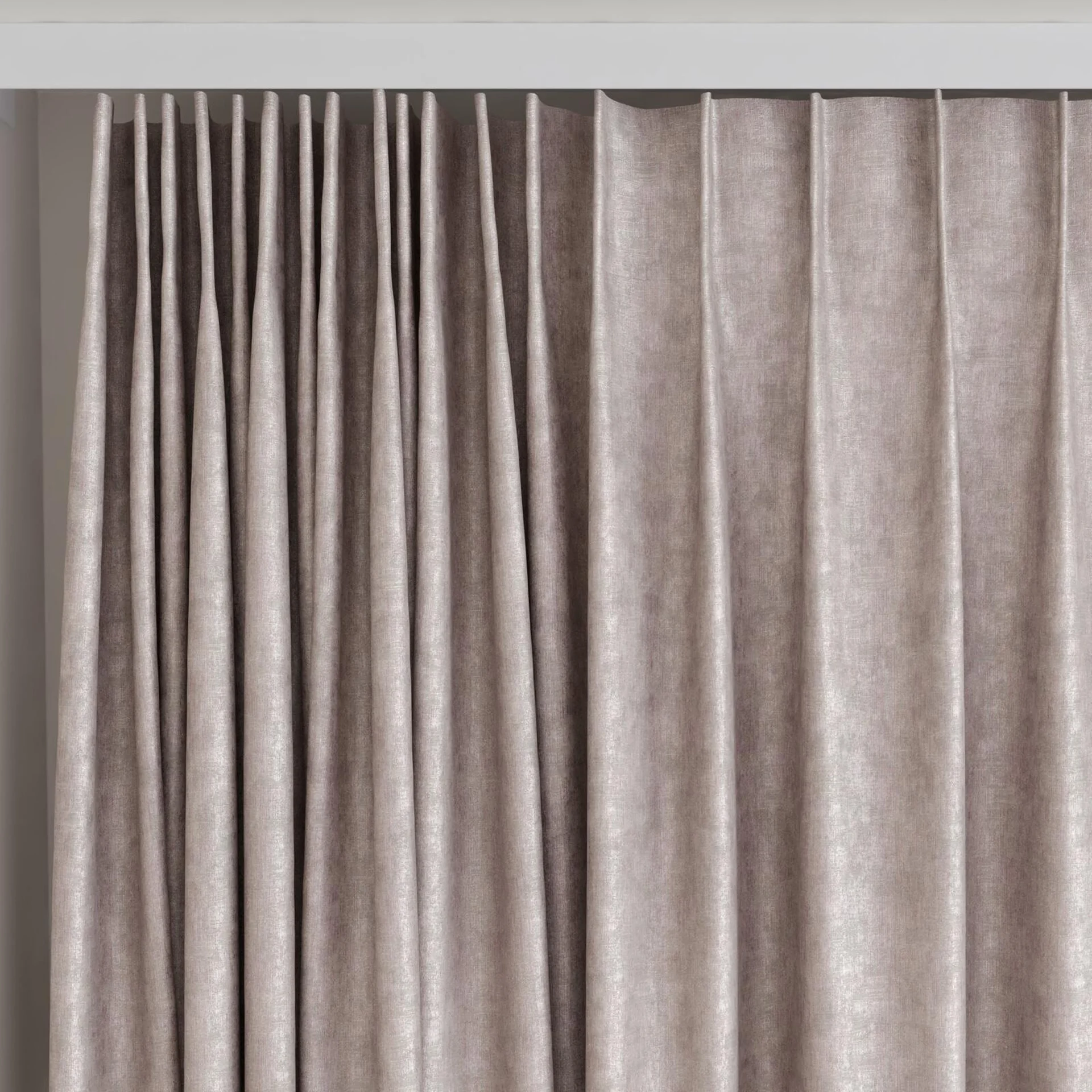 Top view of Renaissance Boudoir, on curtain rail