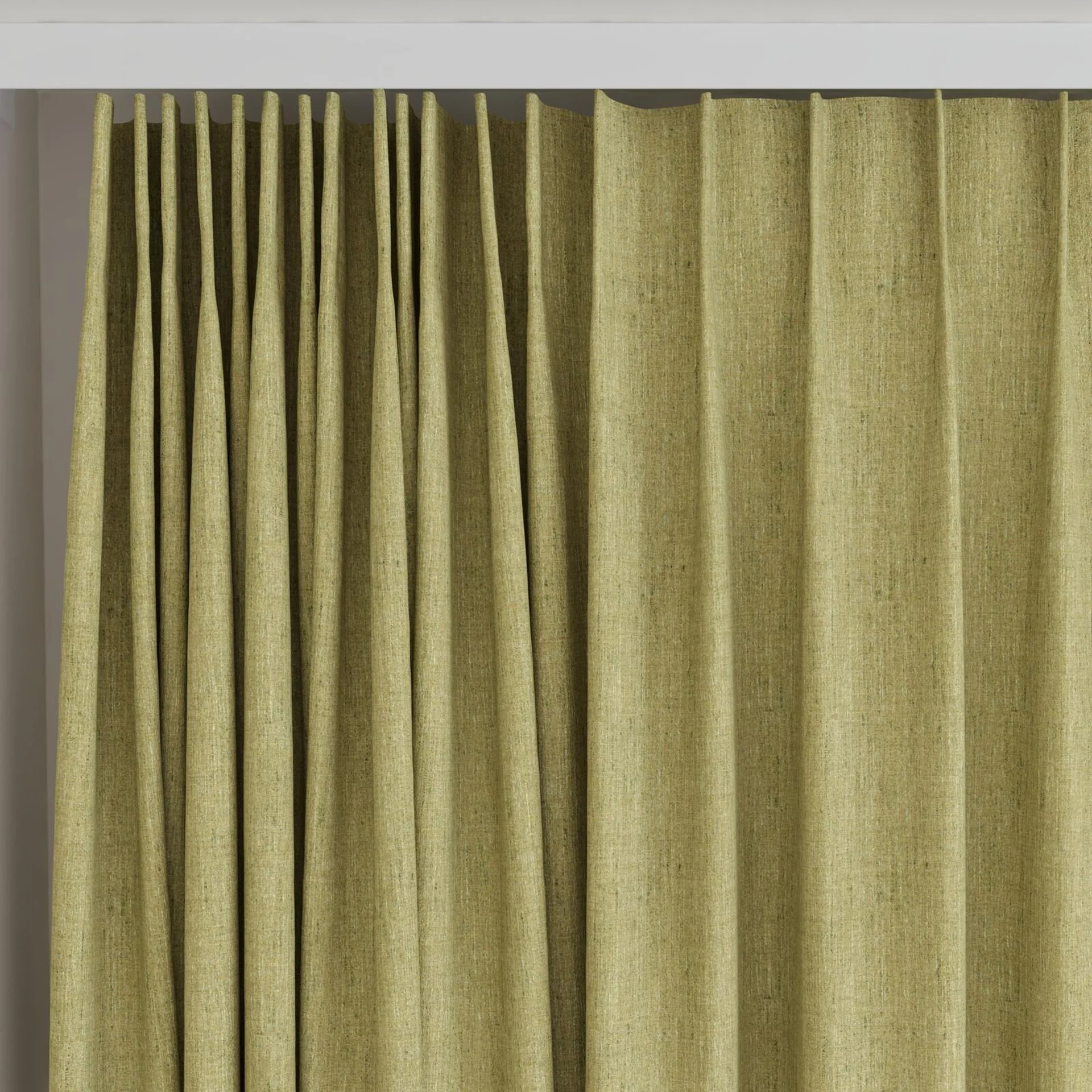 Top view of Dryland Grass, on curtain rail