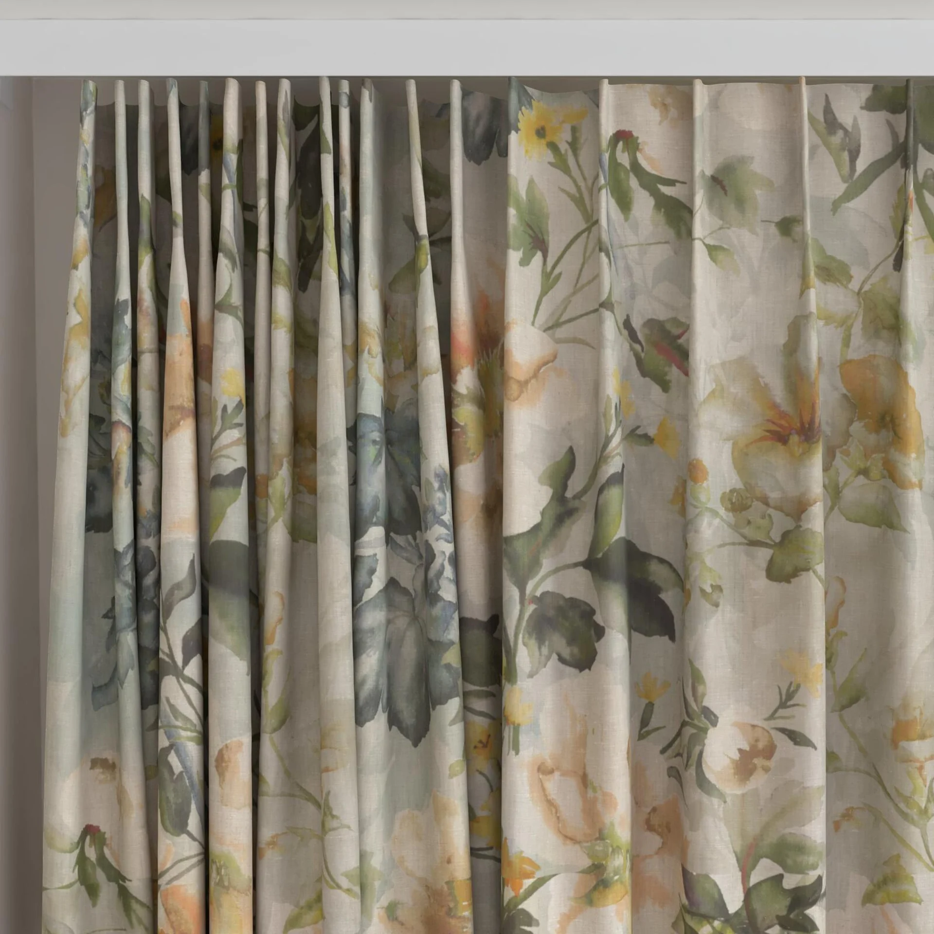 Top view of Leila Nectar, on curtain rail