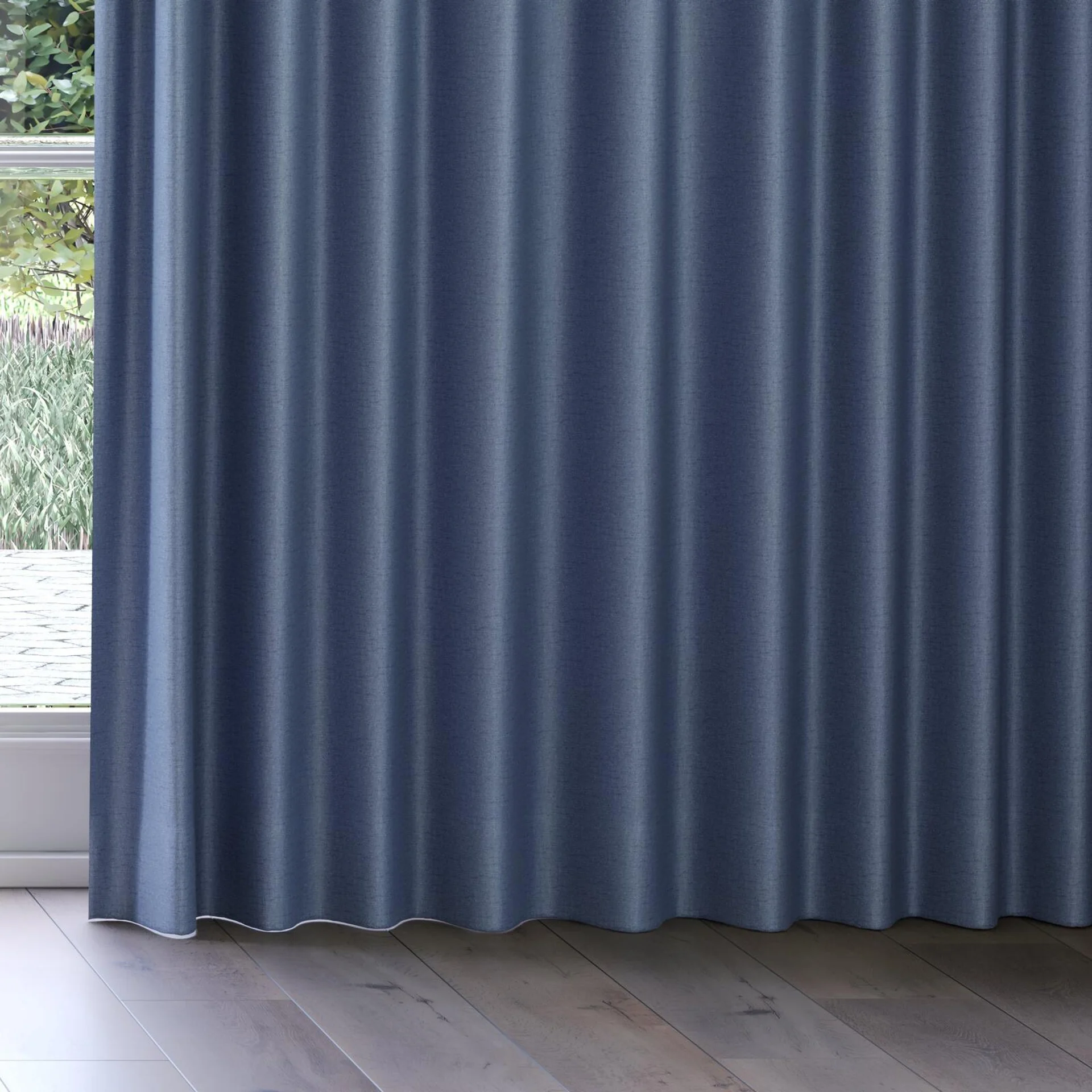 Bottom view of Grove Stellar, on curtain rail