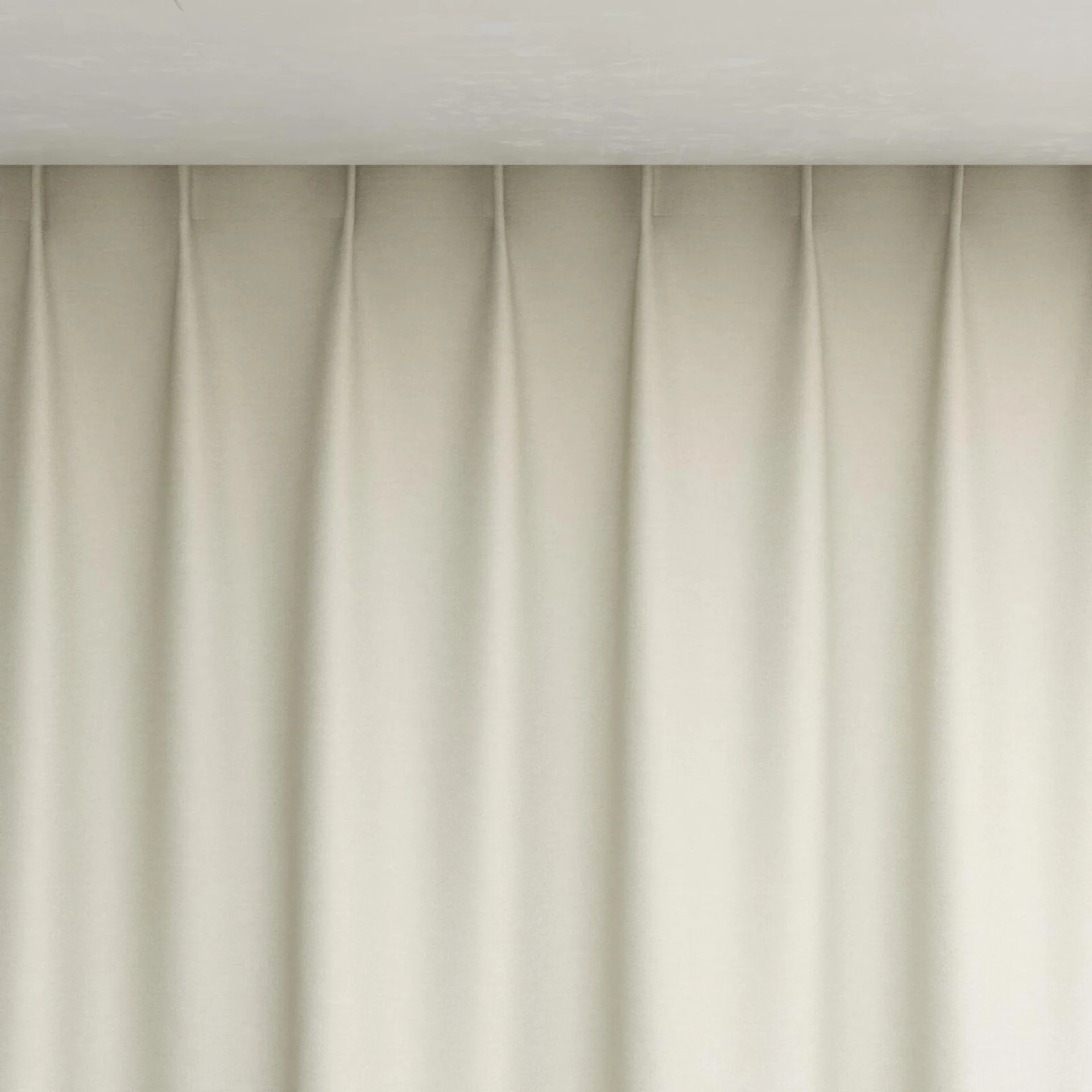 Top view of Eclipse Blackout Linen, pinch pleat