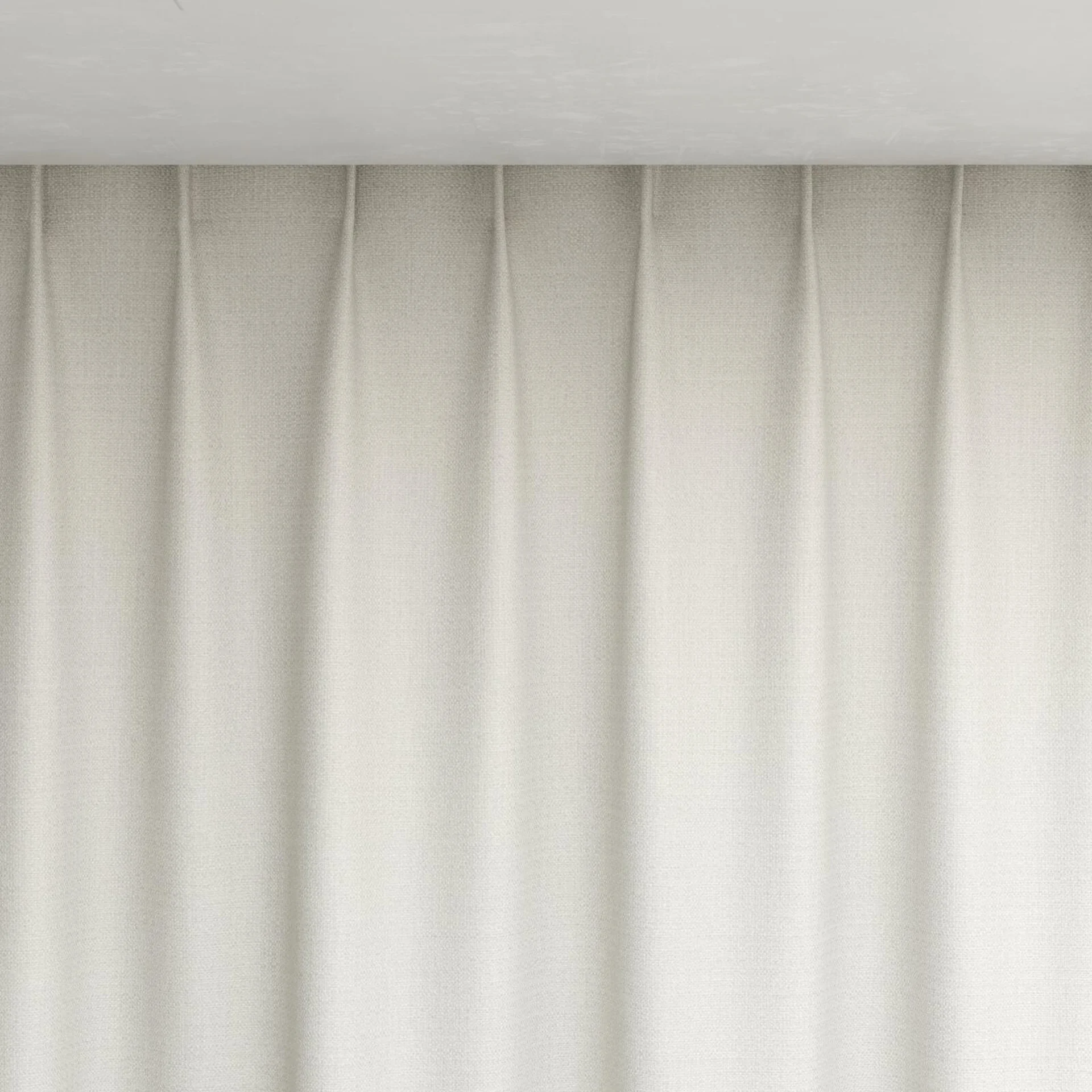 Top view of Saturn Cream, pinch pleat