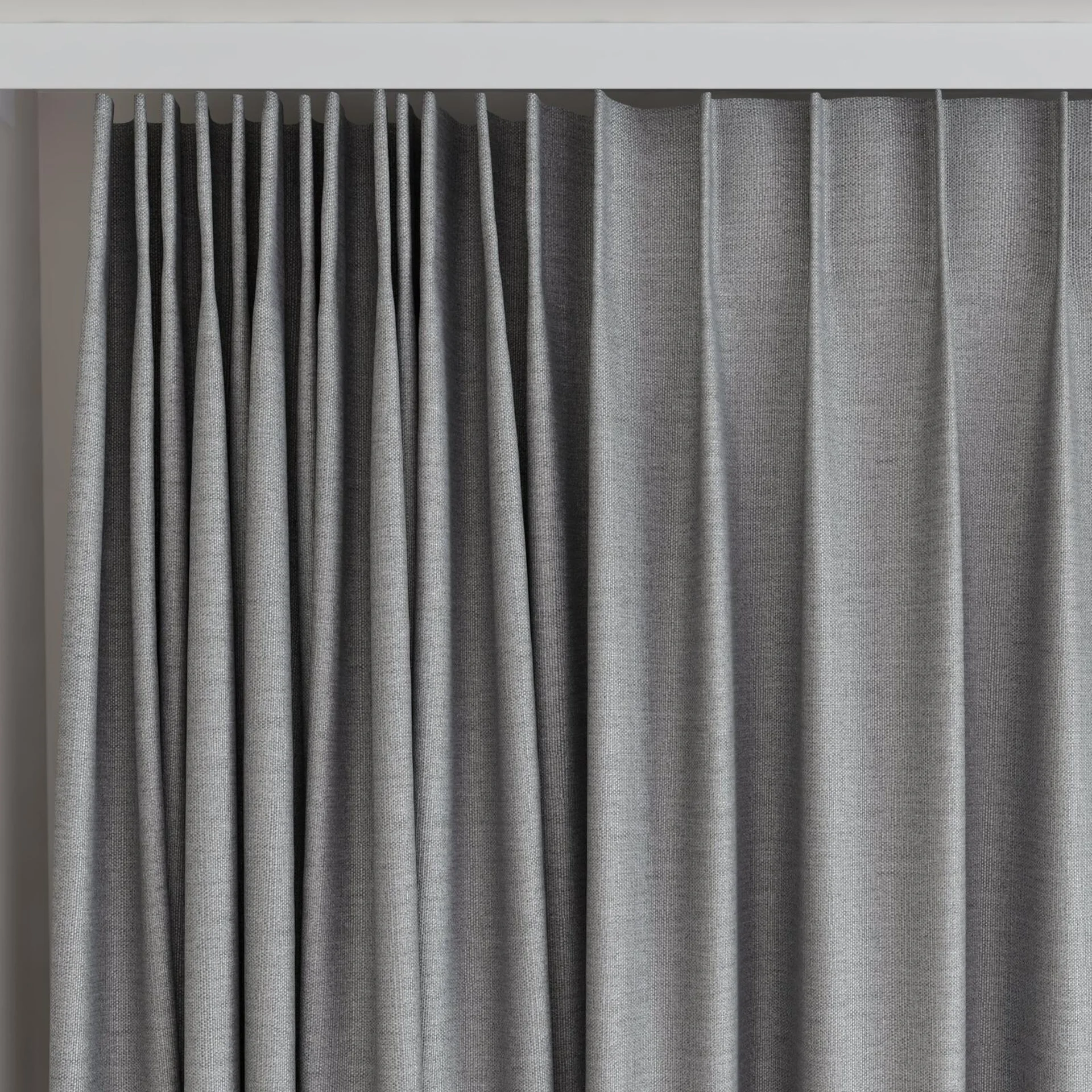 Top view of Linex Shark, on curtain rail