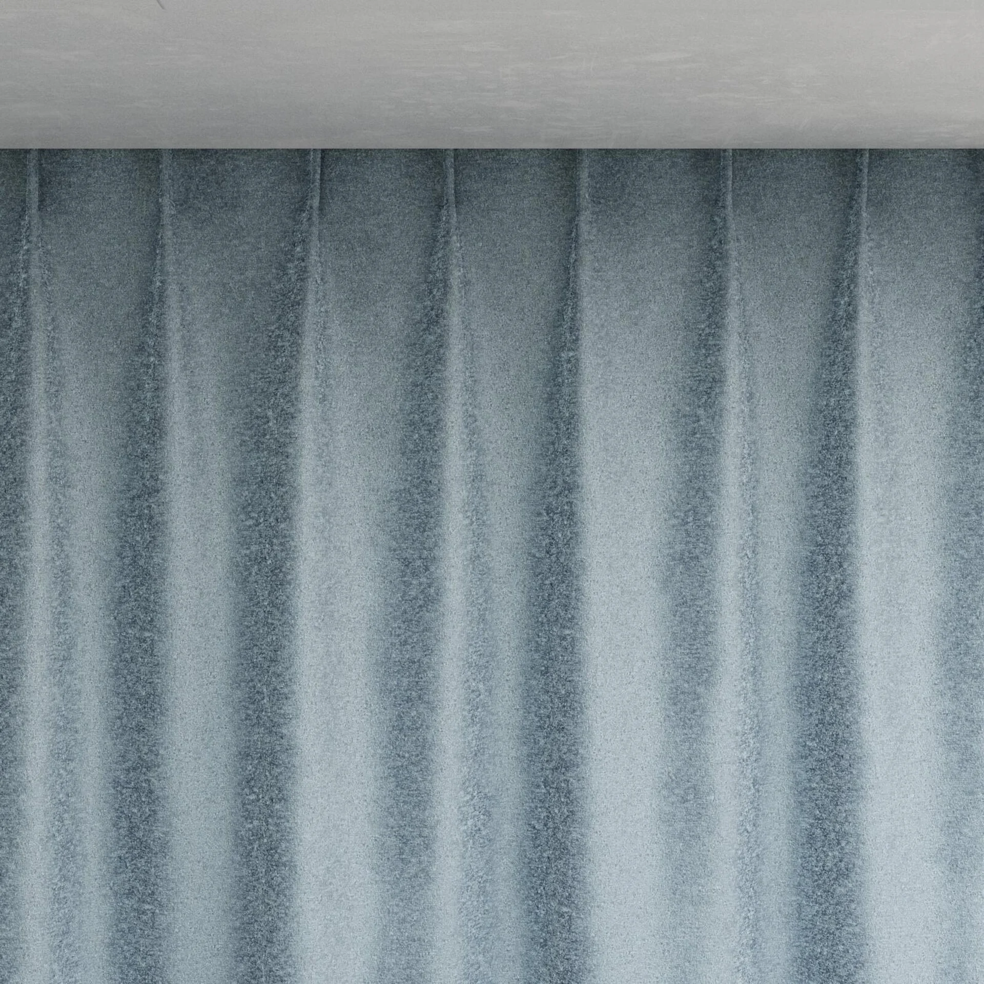 Top view of Brigadier Biscay, pinch pleat
