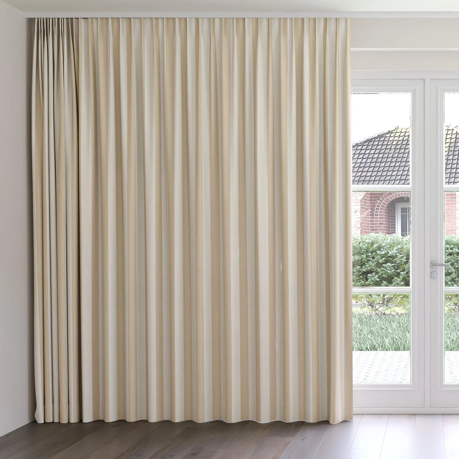 Front view of Nexus Dune, on curtain rail