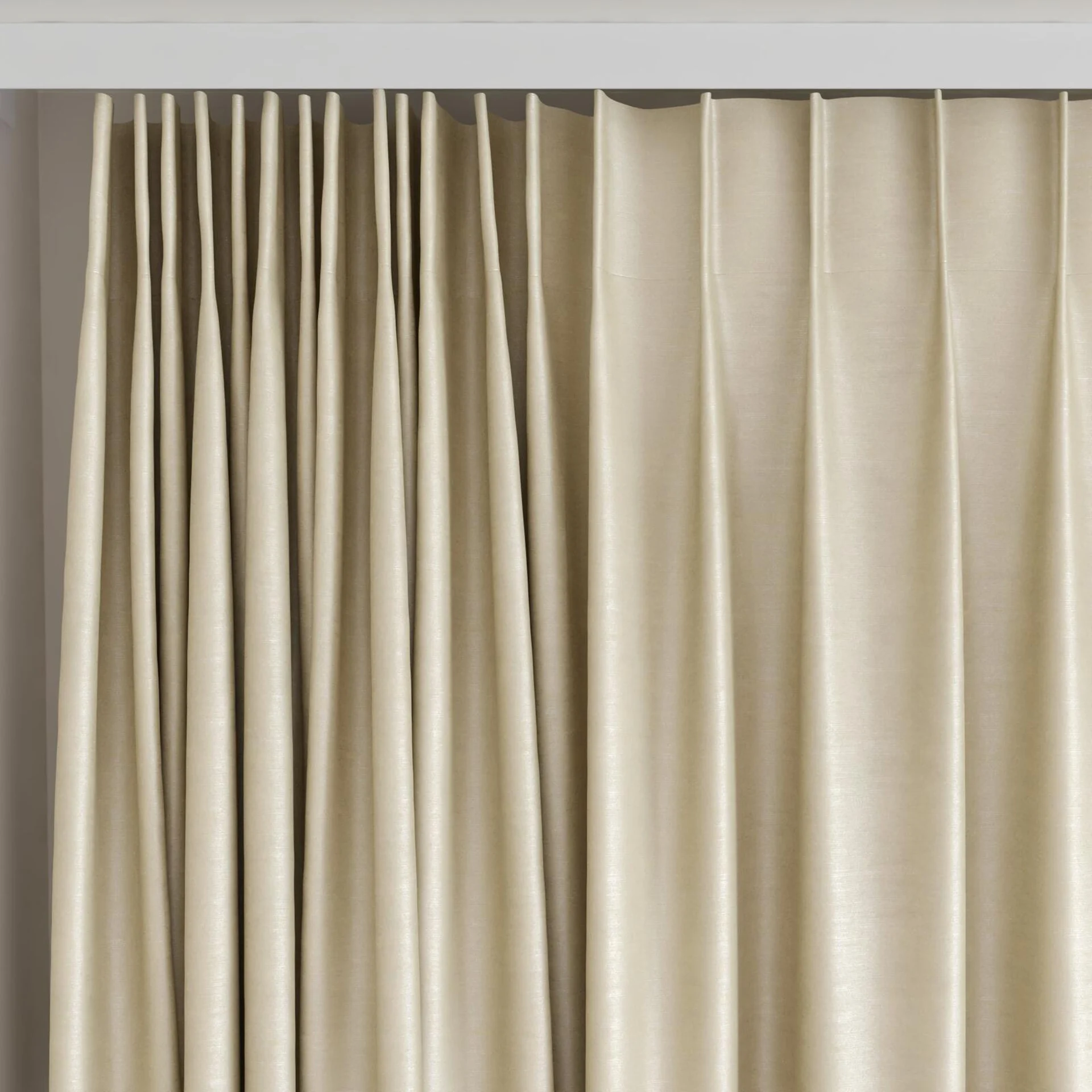 Top view of Mont Blanc Marzipan, on curtain rail
