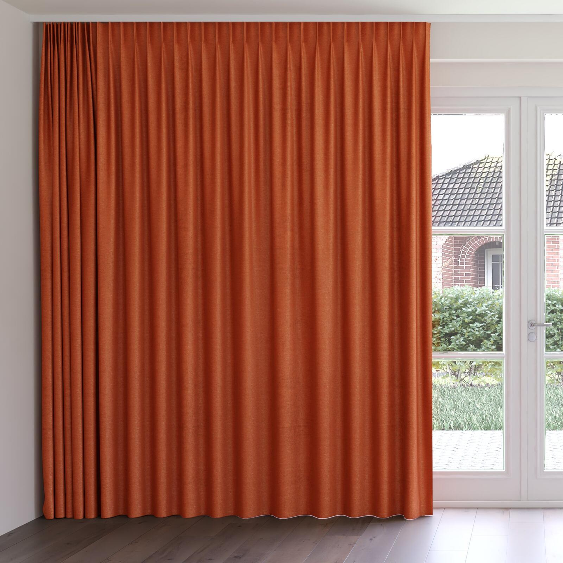 Front view of Lambada Koi, on curtain rail