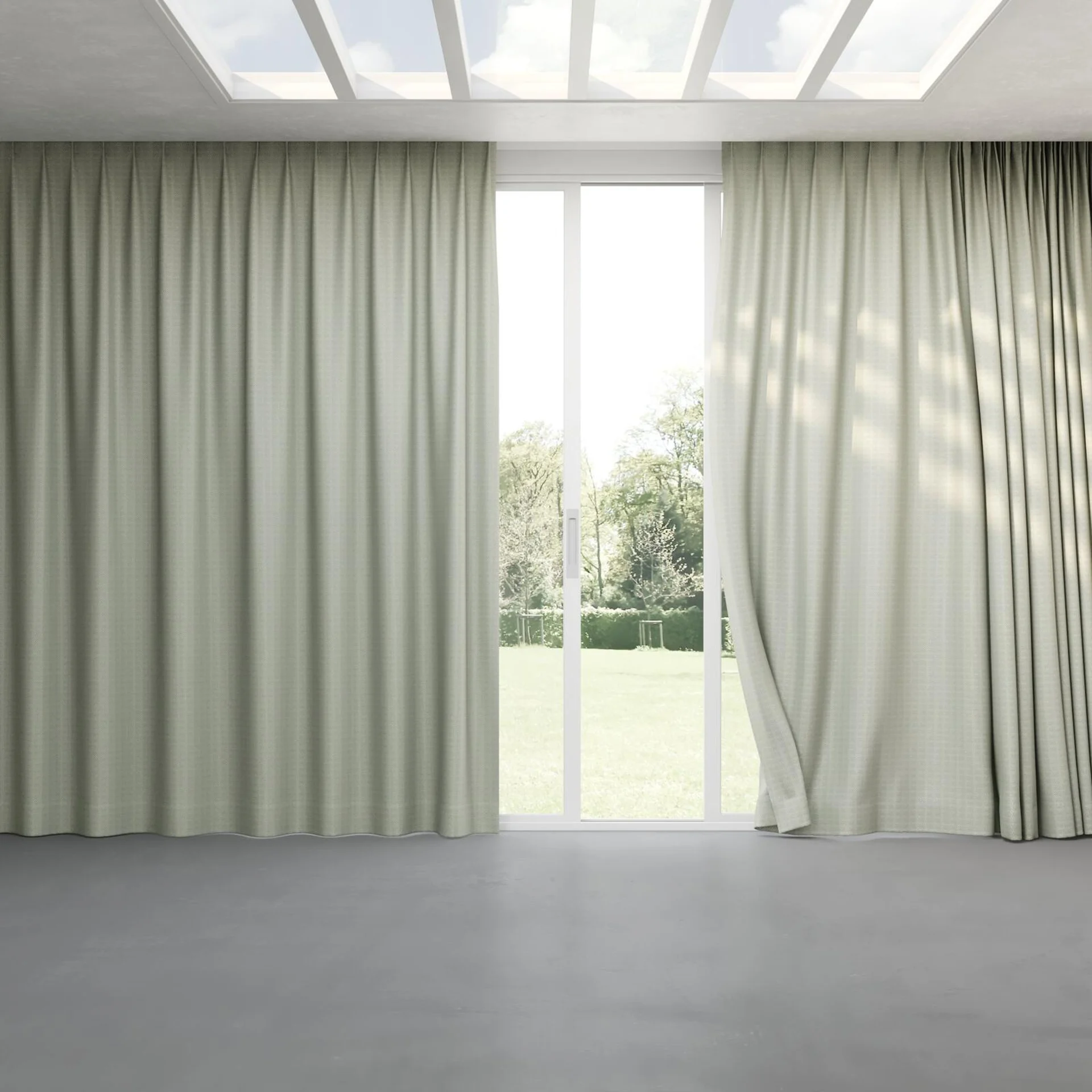 Full view of Kaomoji Baltic, pinch pleat