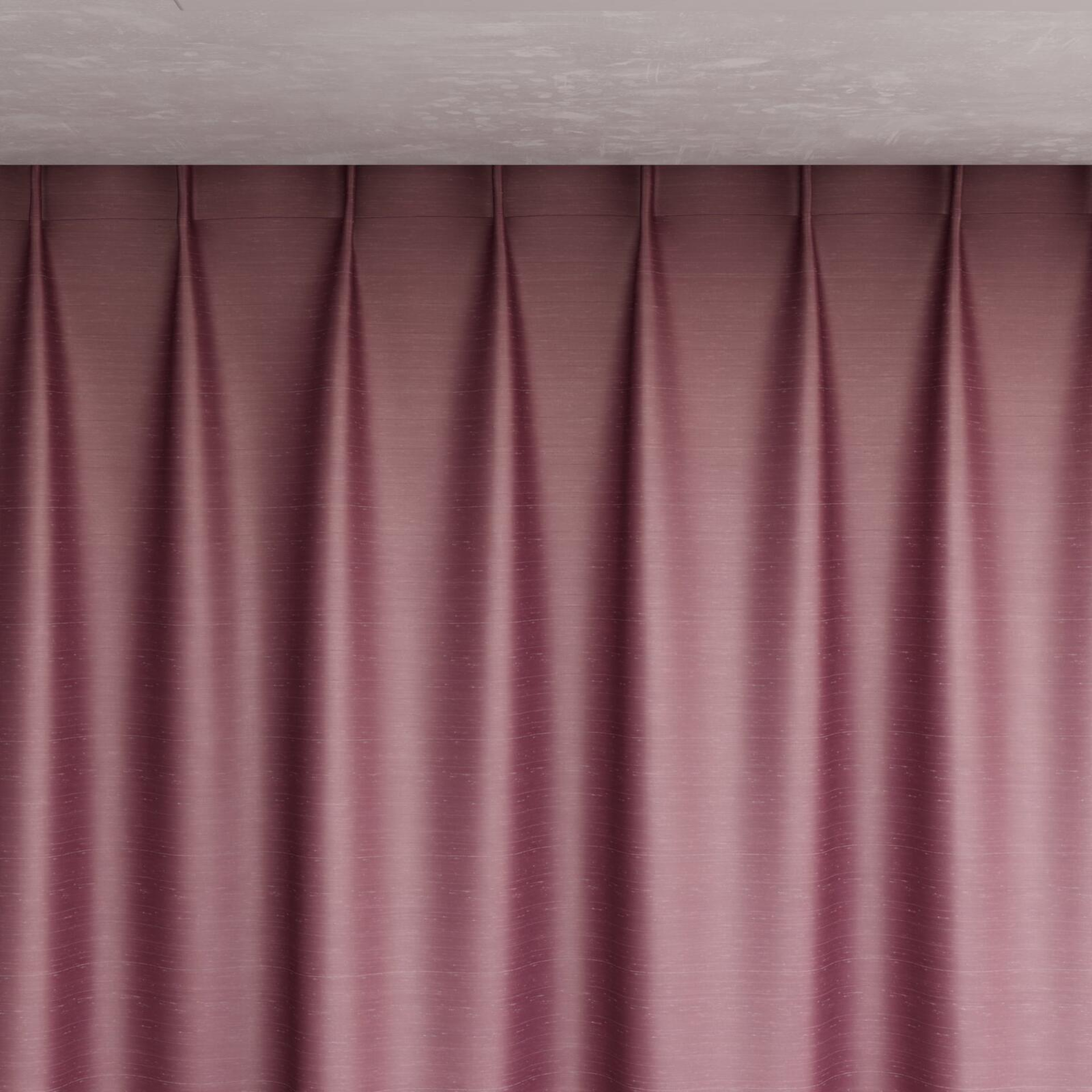 Top view of Silky Tulip, pinch pleat