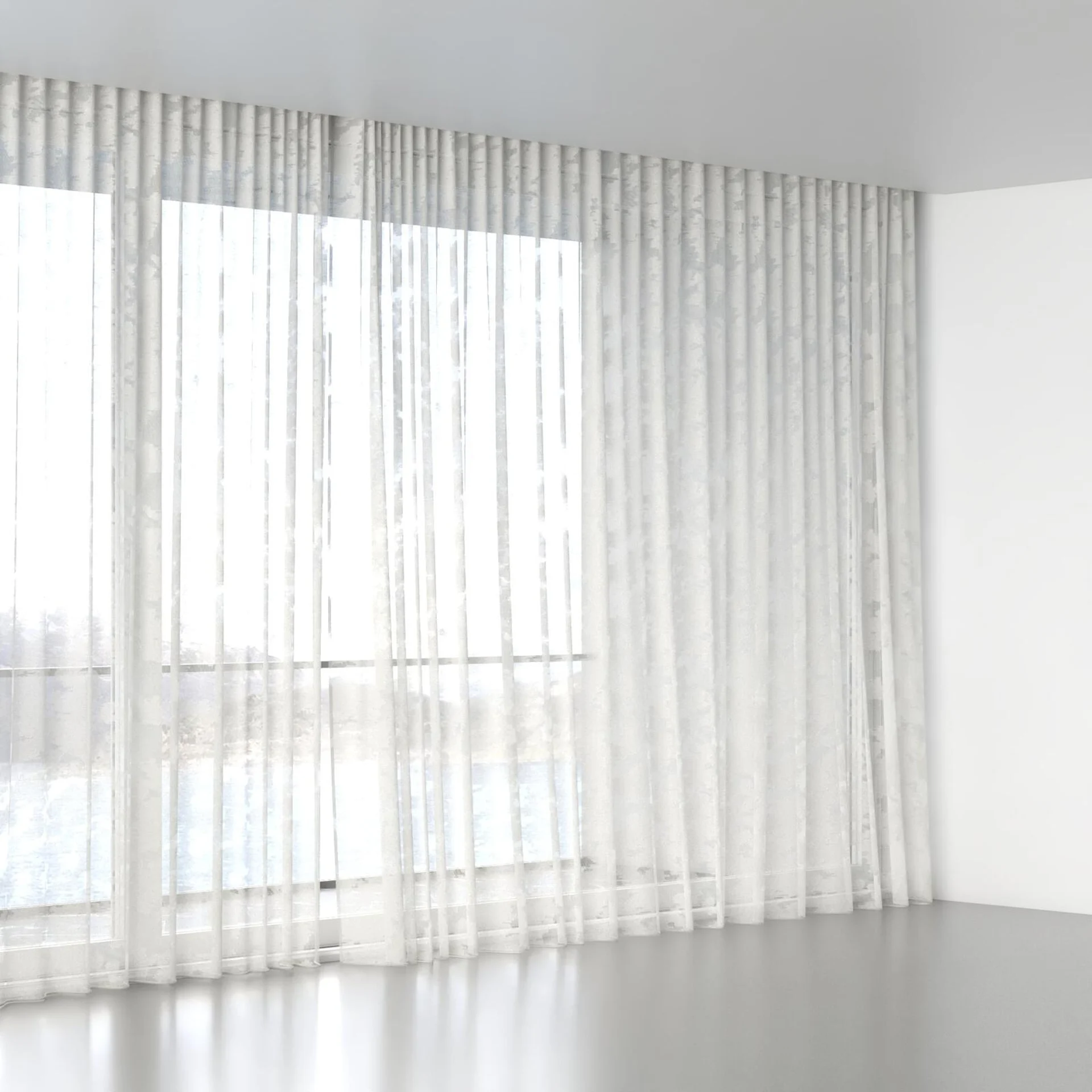 Full view of Triora Bone, wave pleat