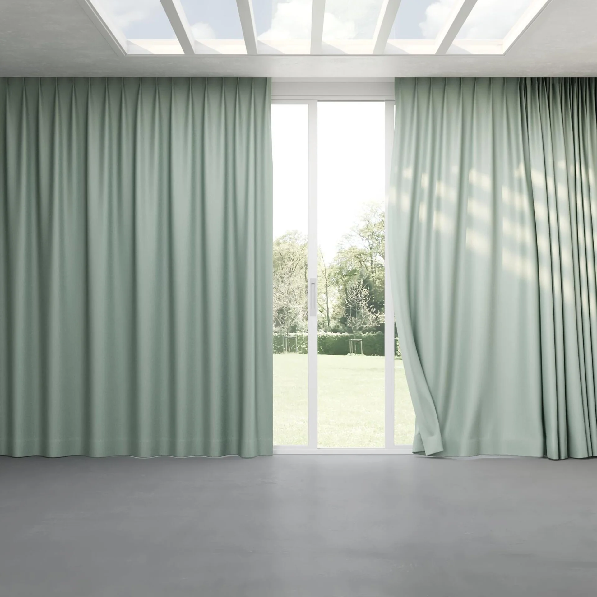Full view of Rewind Hydro, pinch pleat