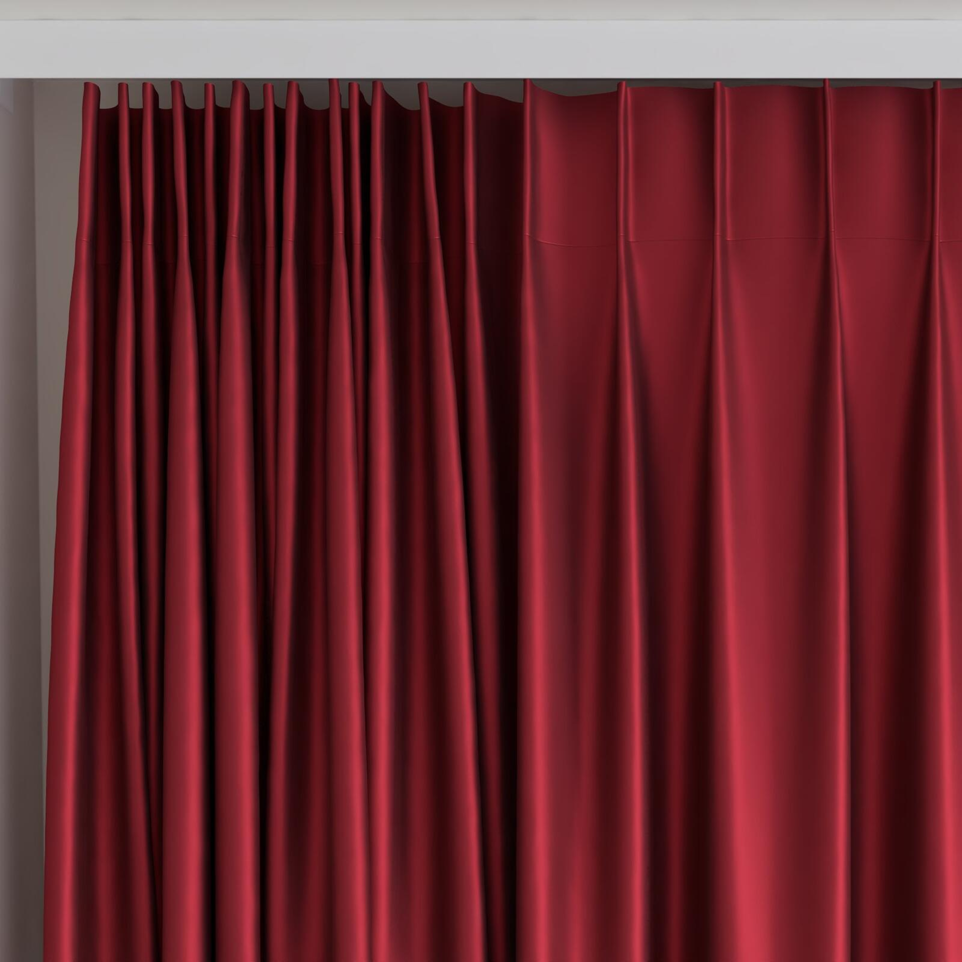 Top view of North Face Cabernet, on curtain rail