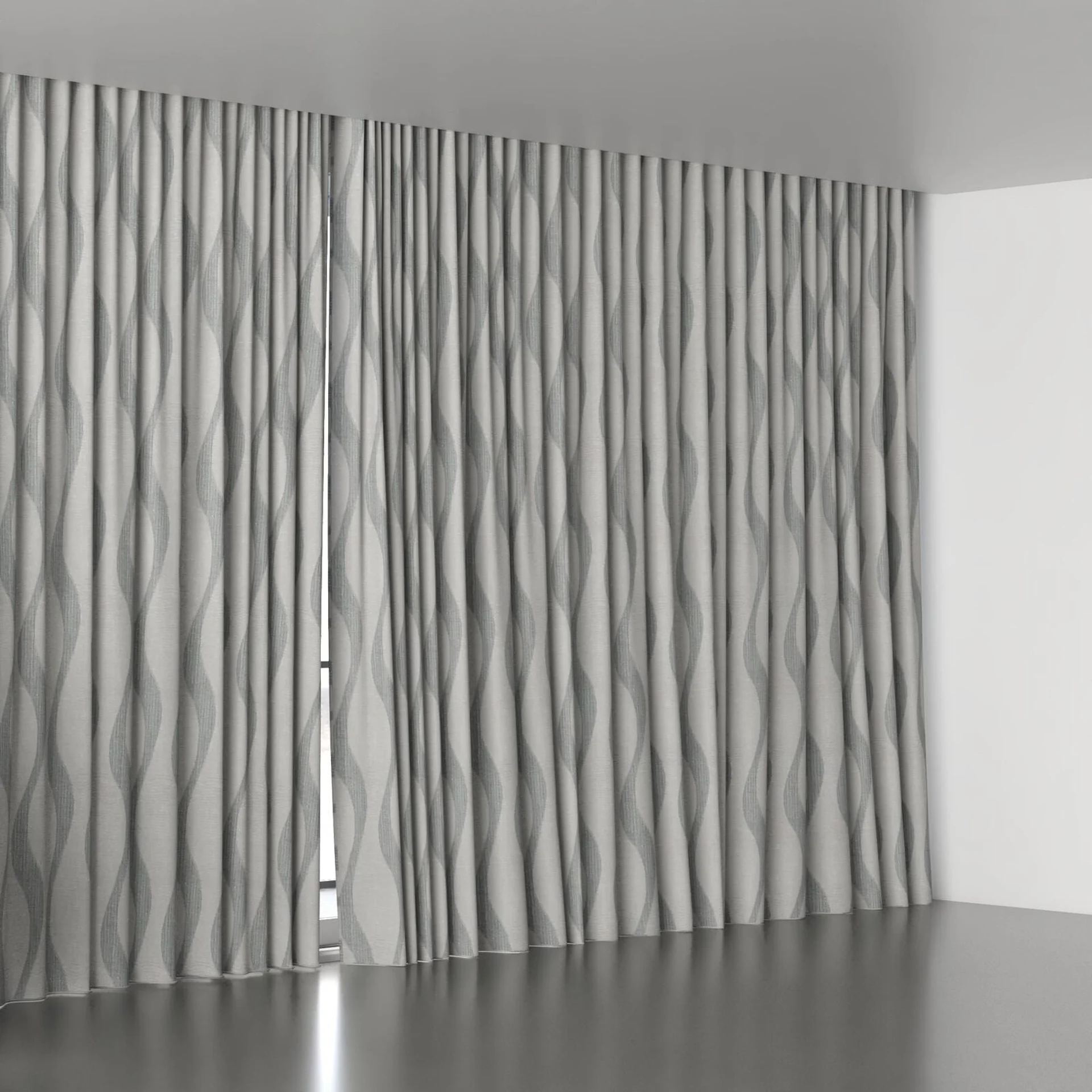 Full view of Paramount Paramount Storm, wave pleat