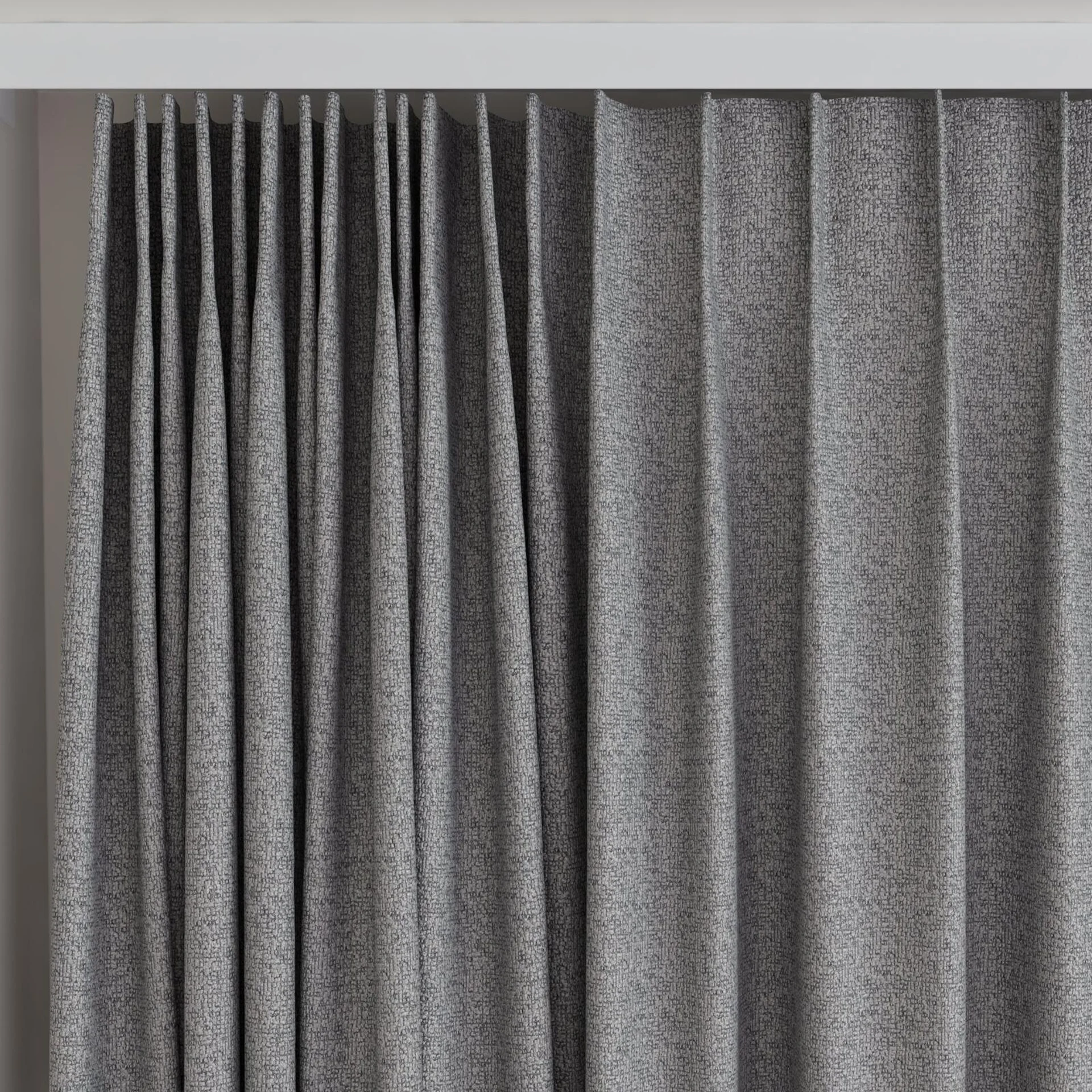 Top view of Sabik Rhodium, on curtain rail