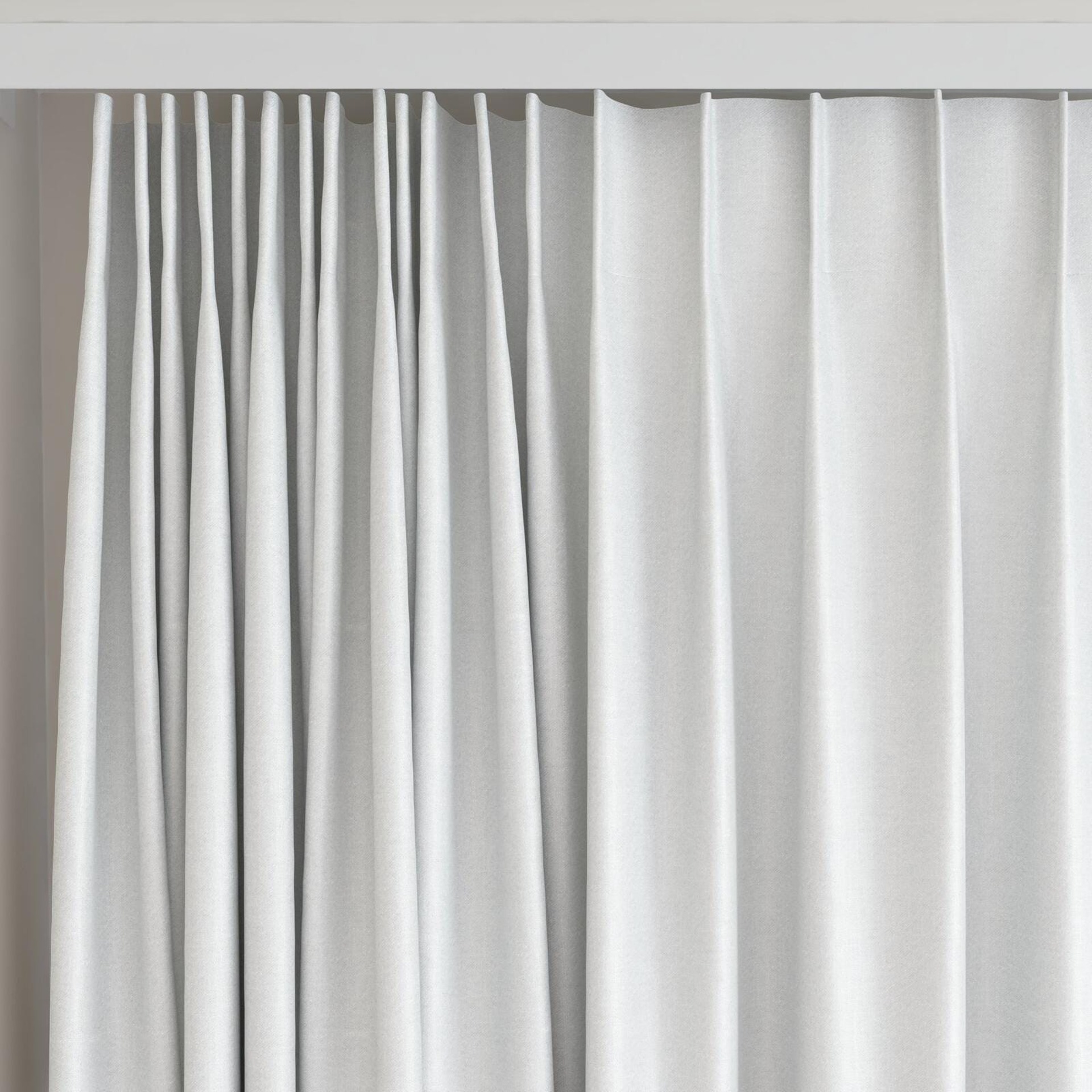 Top view of Atelier Ivory, on curtain rail
