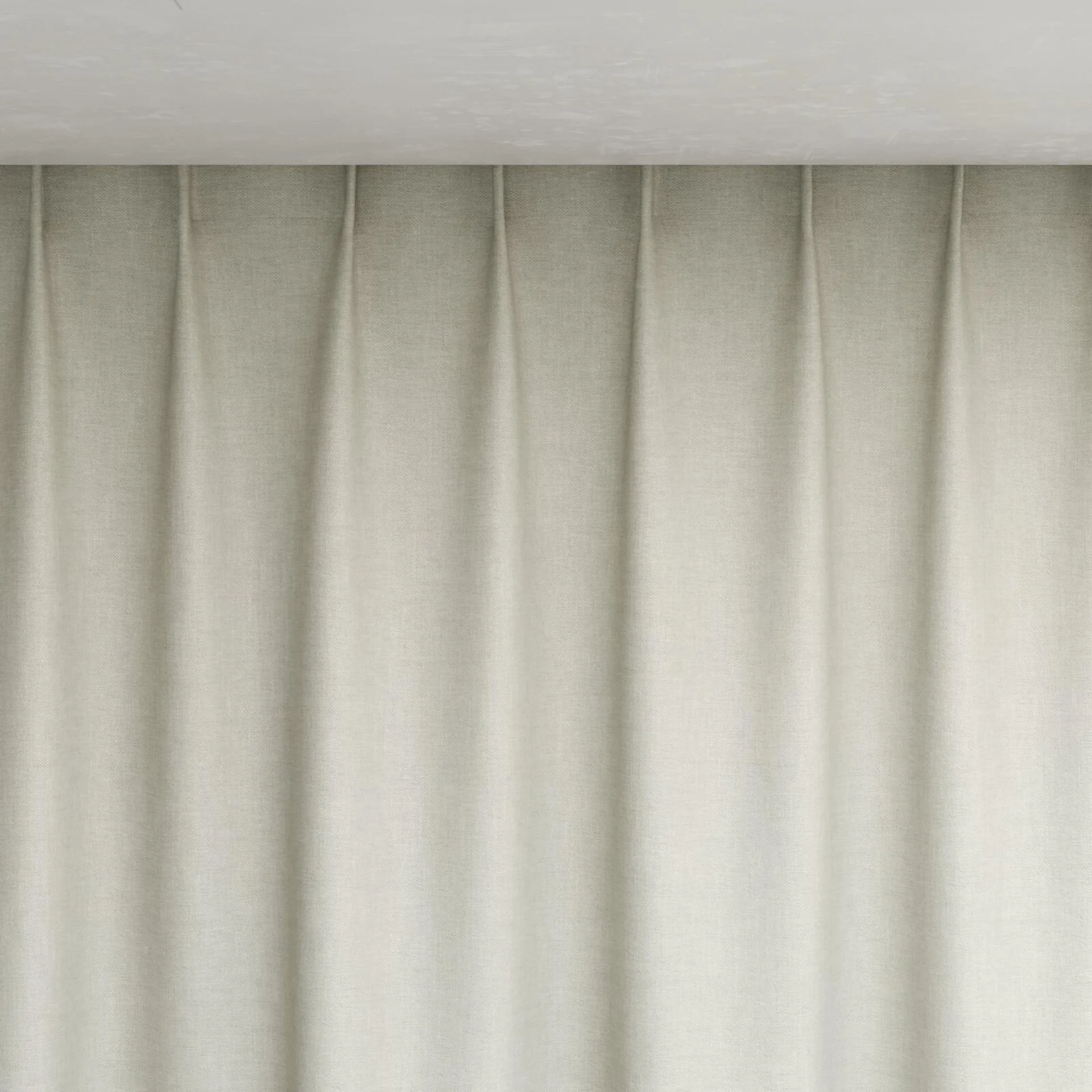 Top view of Perfecto Silver, pinch pleat
