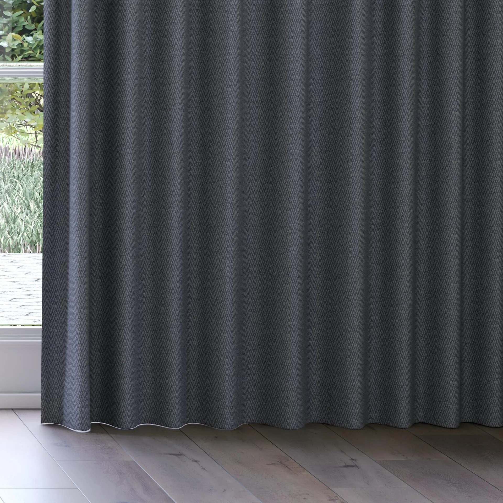 Bottom view of Saiph Slate, on curtain rail
